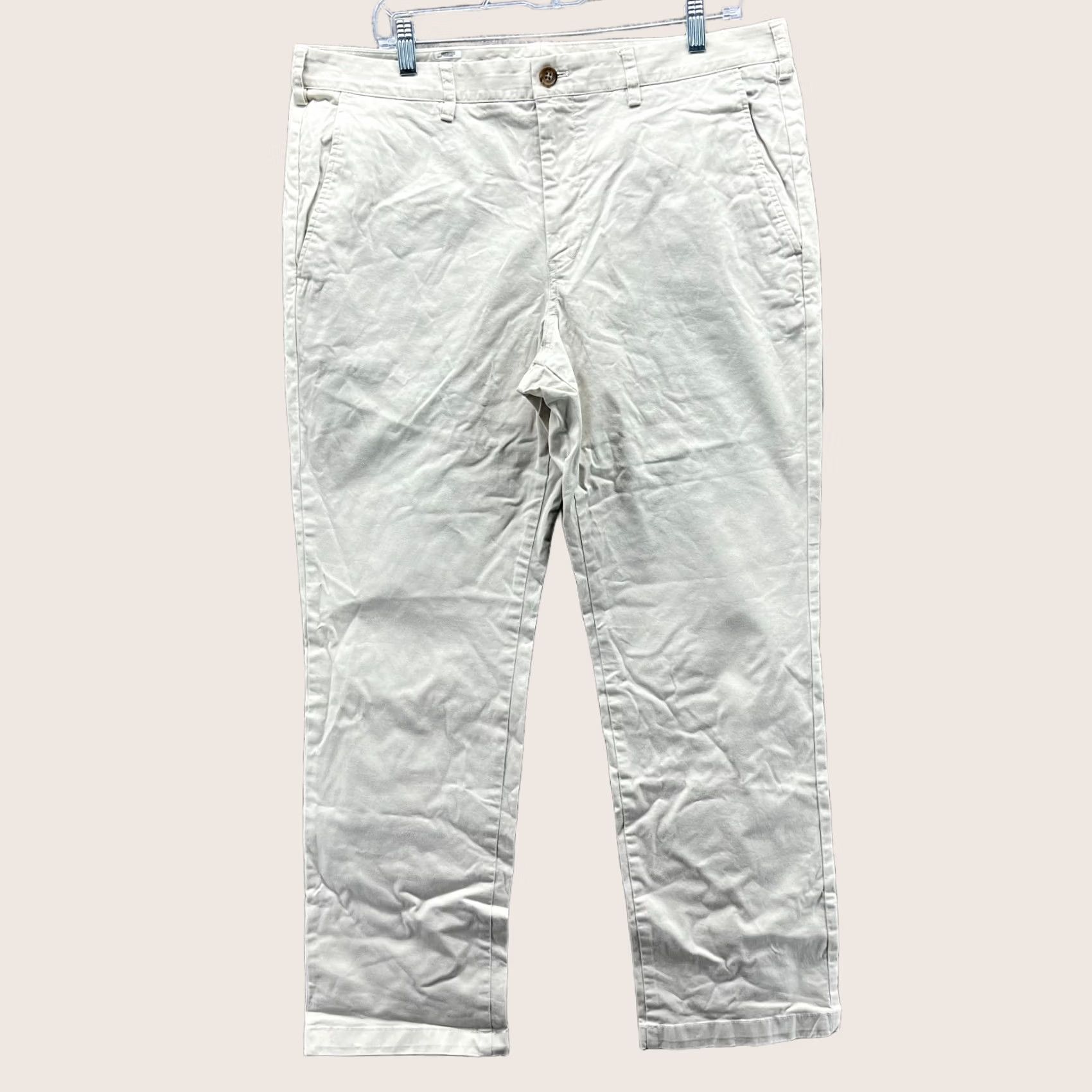 Bonobos Bonobos Pants Mens 36x30 Khaki Chino Flat Front Trouser Straight Leg Tan Beige Flat Front Regular Inseam 30" Boynton? Size US 36 / EU 52 - 1 Thumbnail