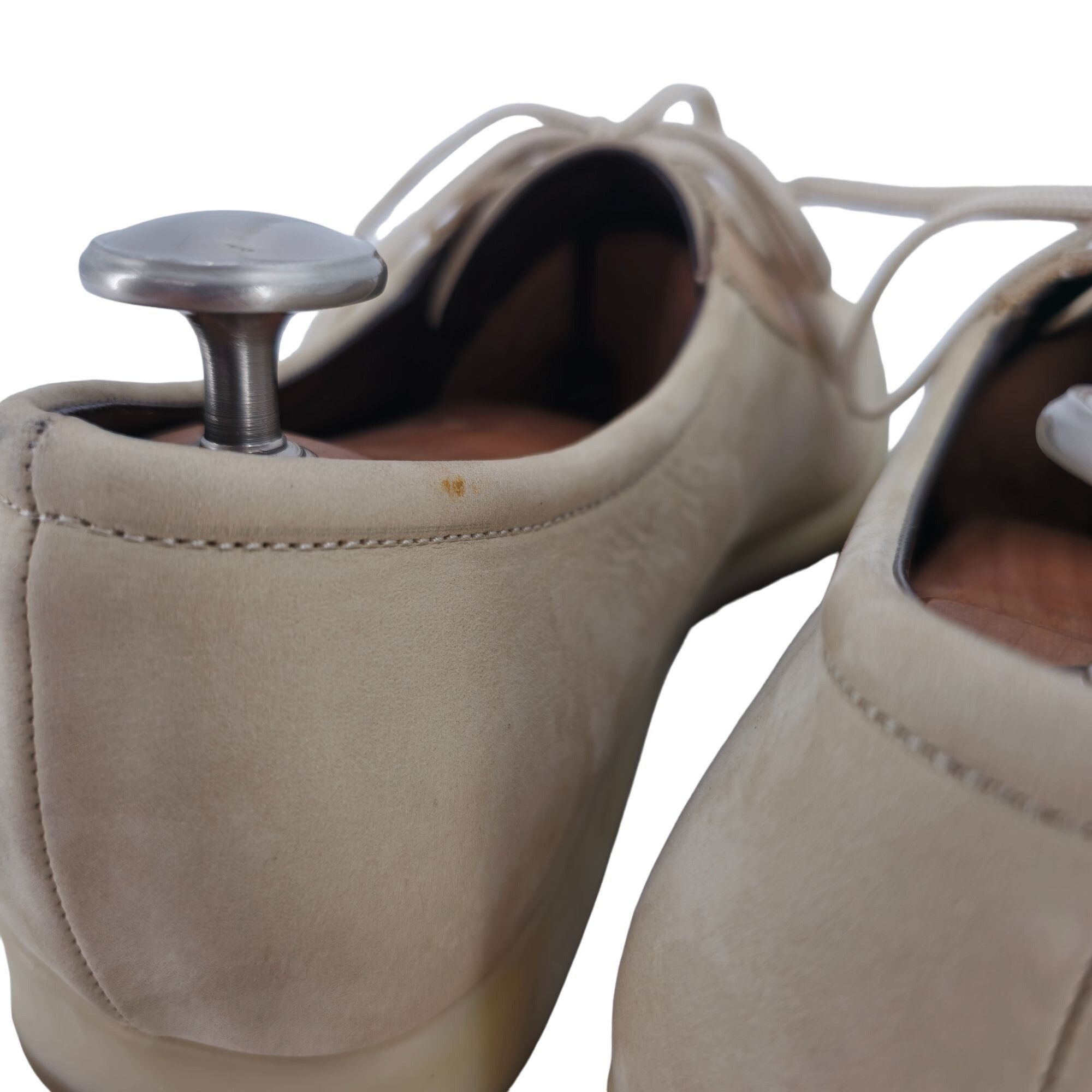 Salvatore Ferragamo Vintage Salvatore Ferragamo Sneaker Men 11 Beige Tan Leather Size US 11 / EU 44 - 6 Thumbnail