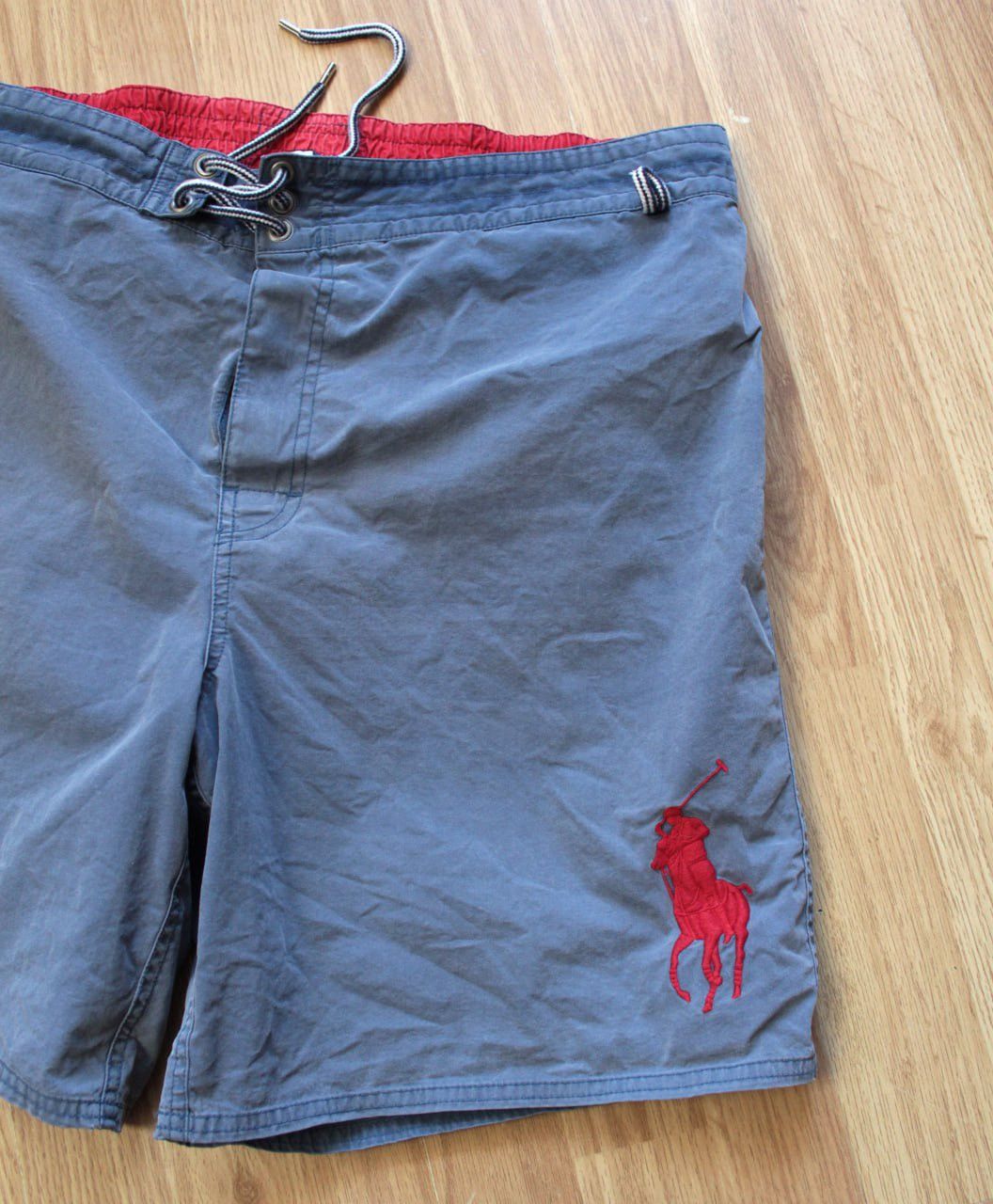 Polo Ralph Lauren 🔥 Vintage Polo Ralph Lauren Faded Swim Shorts Rare Big Pony Size US 34 / EU 50 - 2 Thumbnail