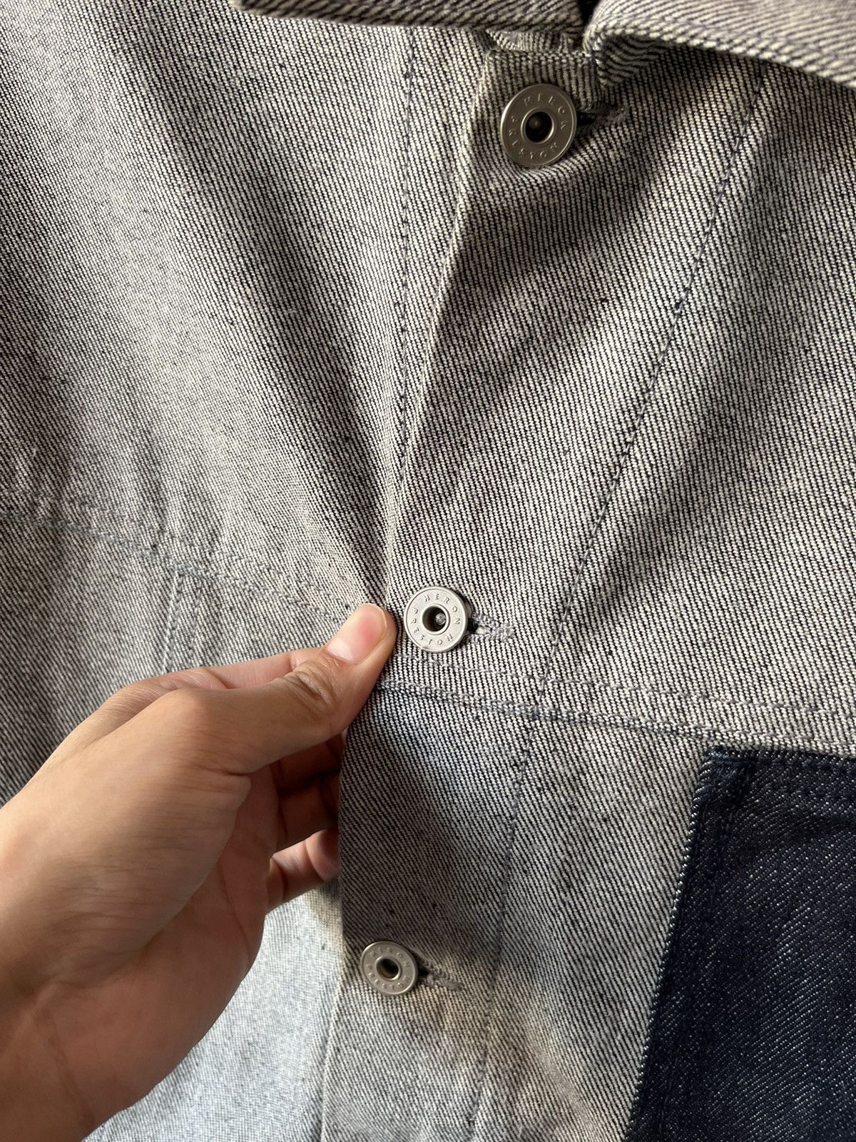 Designer × Heron Preston Heron Preston Raw Denim Trucker Jacket Size US L / EU 52-54 / 3 - 15 Thumbnail