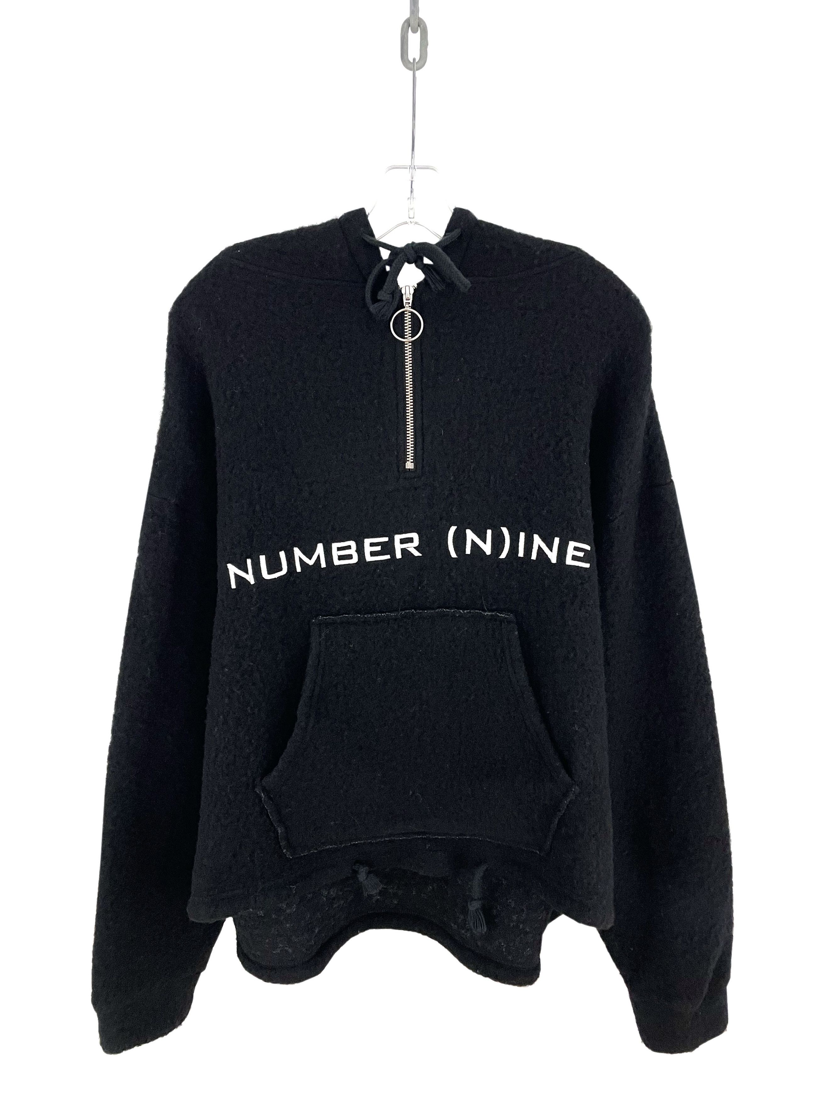 Japanese Brand × Number (N)ine Number Nine full zip gimp hoodie
