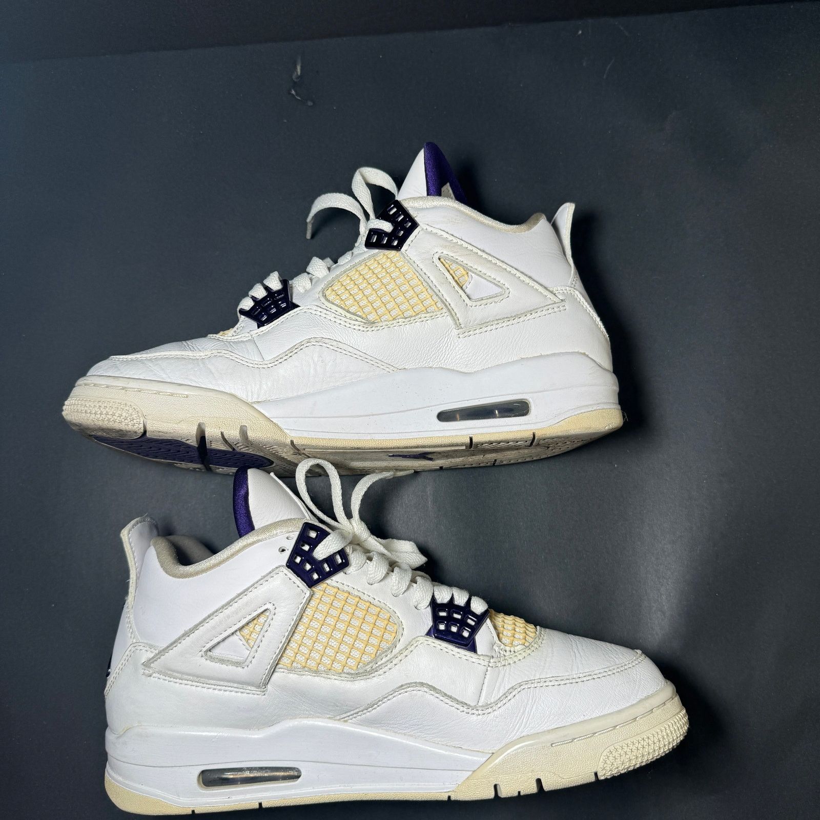 Jordan Brand × Nike Size 8 - Nike Air Jordan 4 Retro Purple Metallic Men's Shoes Size US 8 / EU 41 - 3 Thumbnail