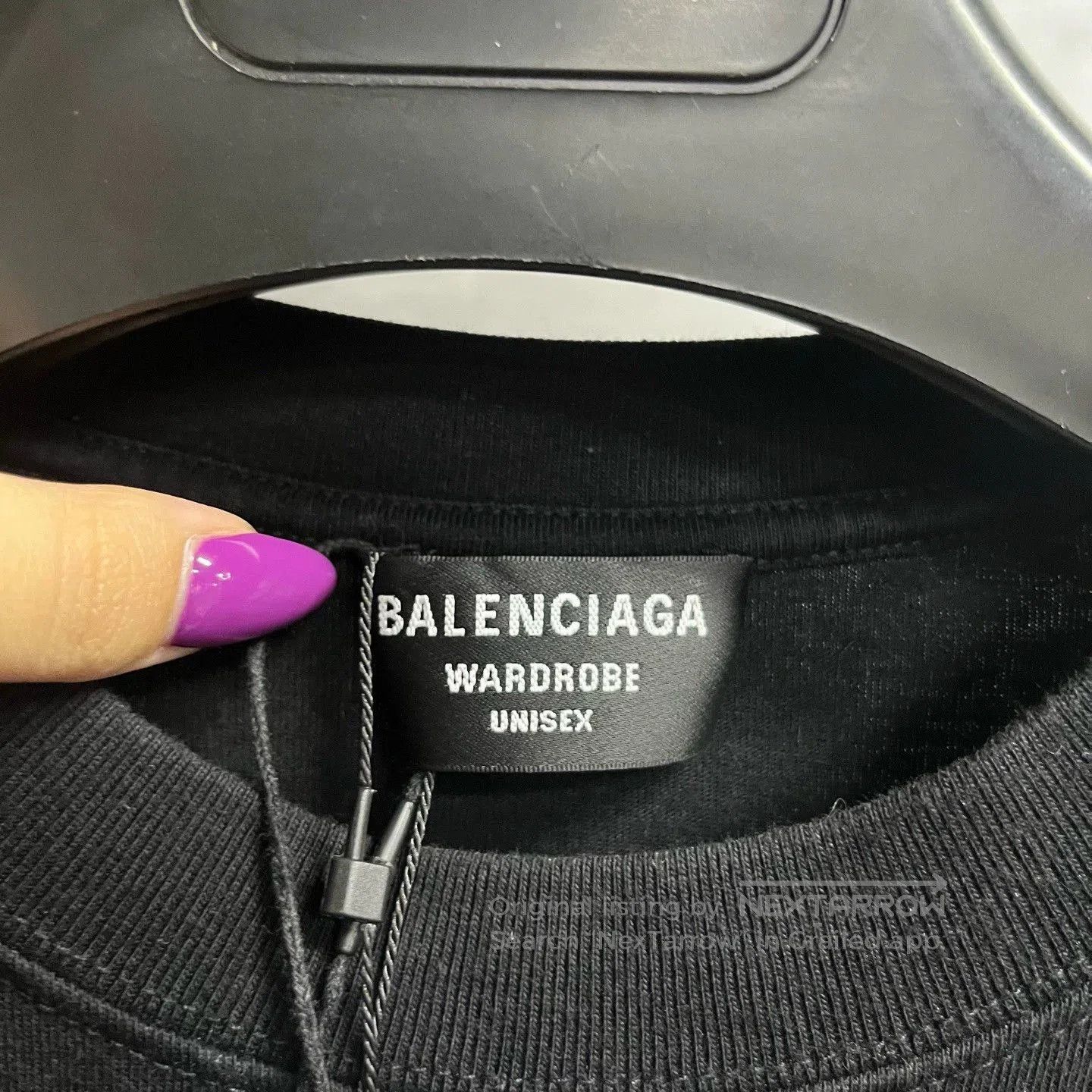 Balenciaga balenciaga black short sleeve logo t-shirt. Size US XS / EU 42 / 0 - 2 Thumbnail