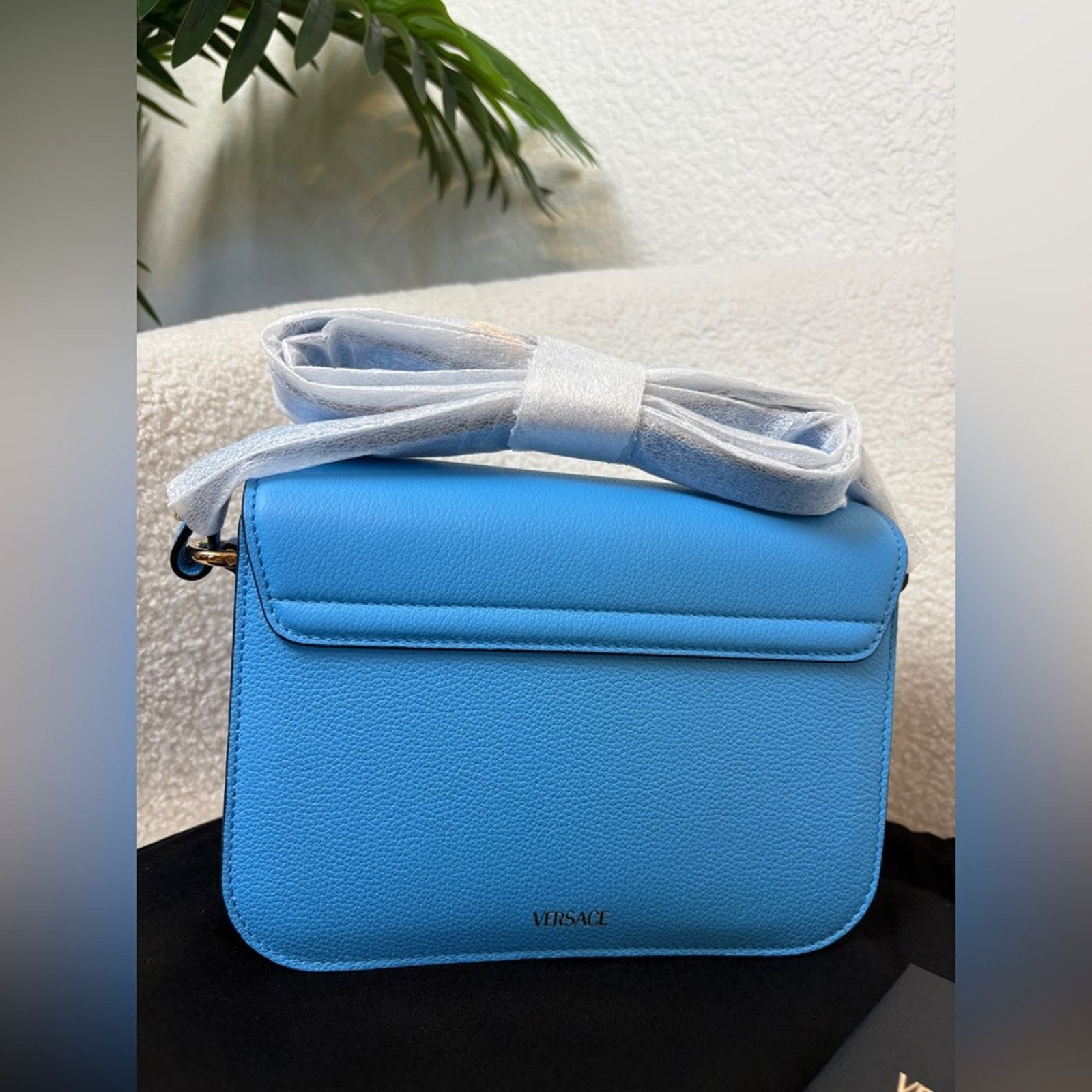Versace Versace Small La Medusa Shoulder Bag In Blue NWT Size ONE SIZE - 4 Thumbnail