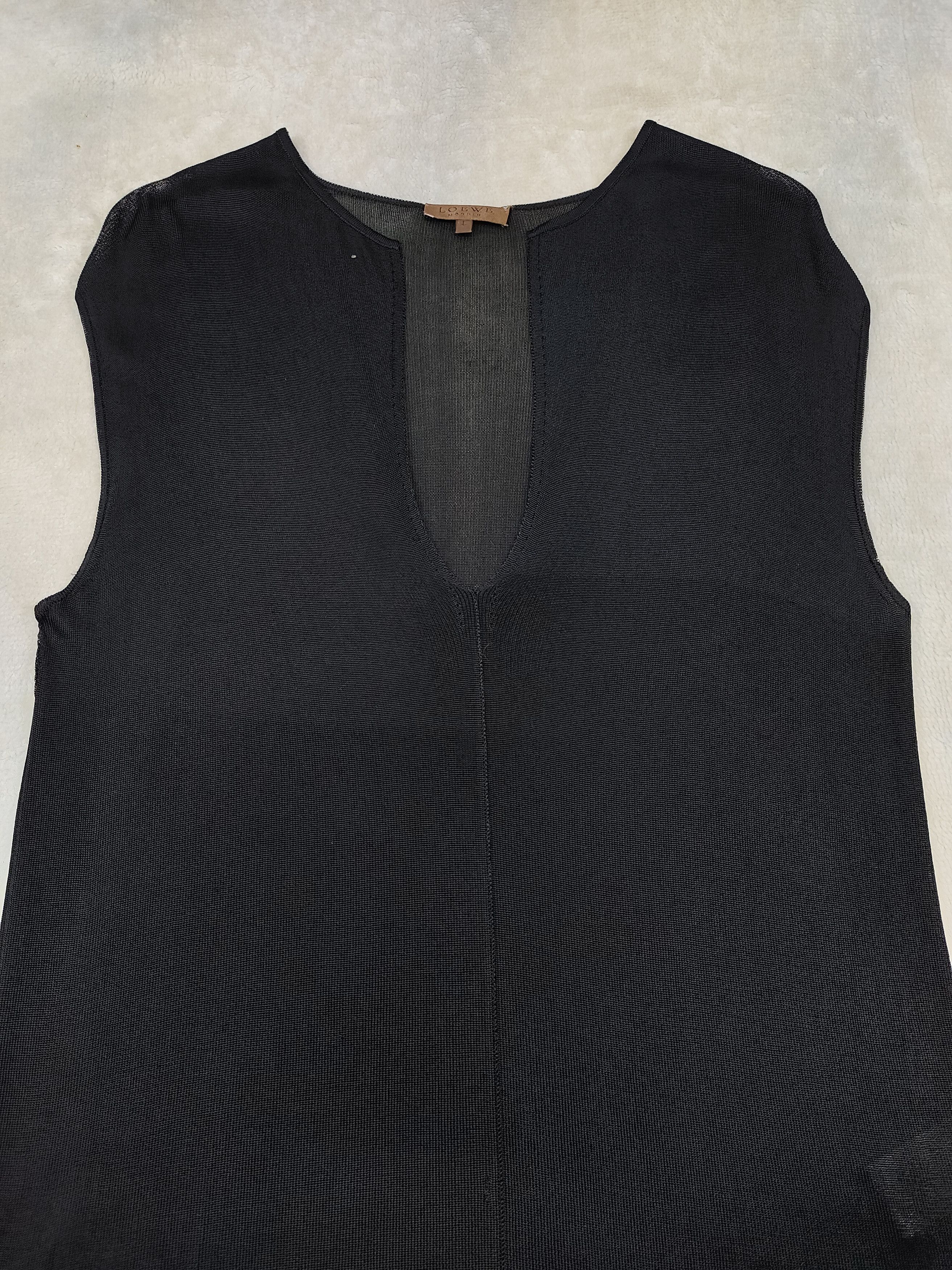 Loewe 💥 Vtg Loewe Madrid Rayon Sleeveless Blouses Size L / US 10 / IT 46 - 6 Thumbnail