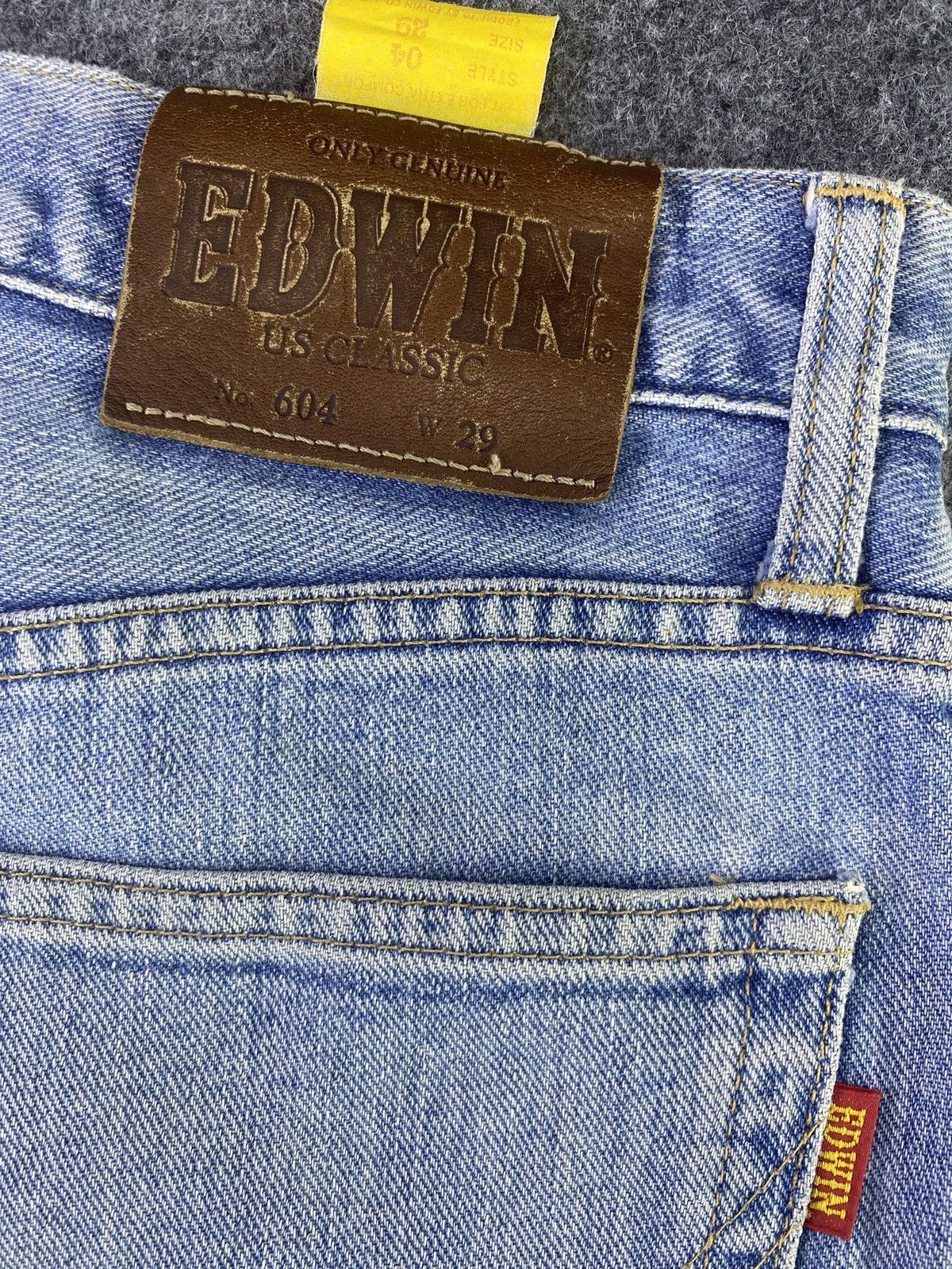 Edwin × Japanese Brand × Jean Edwin 604 Distress Blue Wash Denim - J903 Size US 29 - 11 Thumbnail