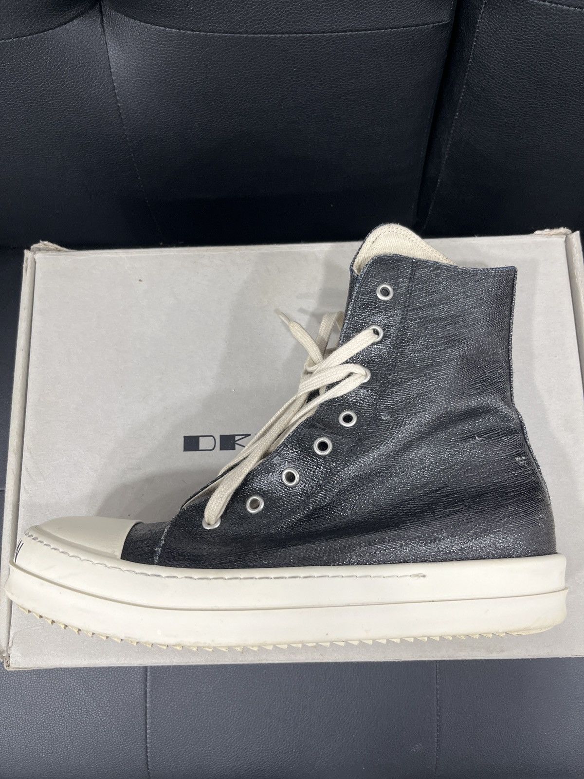 Rick Owens Hi Top Dark Shadow Rick Owens Size US 8 / EU 41 - 6 Thumbnail