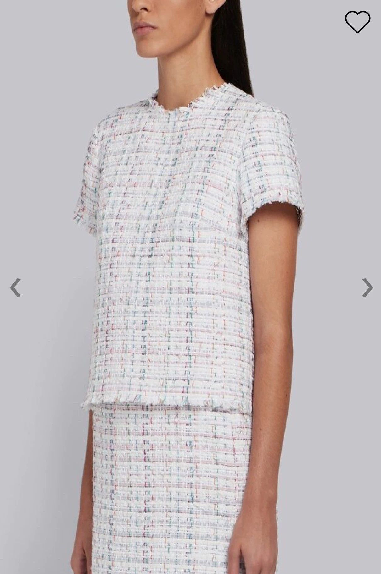 Thom Browne Thom Browne Women's Short Sleeve Raw Edge Cardigan Size XS / US 0-2 / IT 36-38 - 8 Thumbnail
