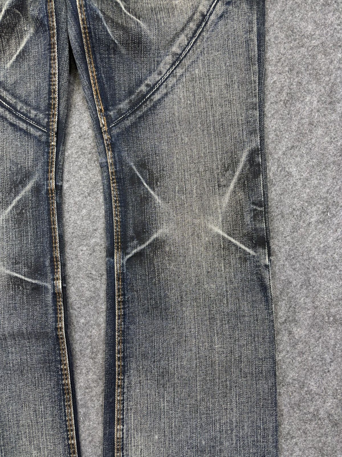 Japanese Brand 💥FLARE💥Archival Streetwear NCFM Sick Fades Denim F703 Size US 30 / EU 46 - 7 Thumbnail