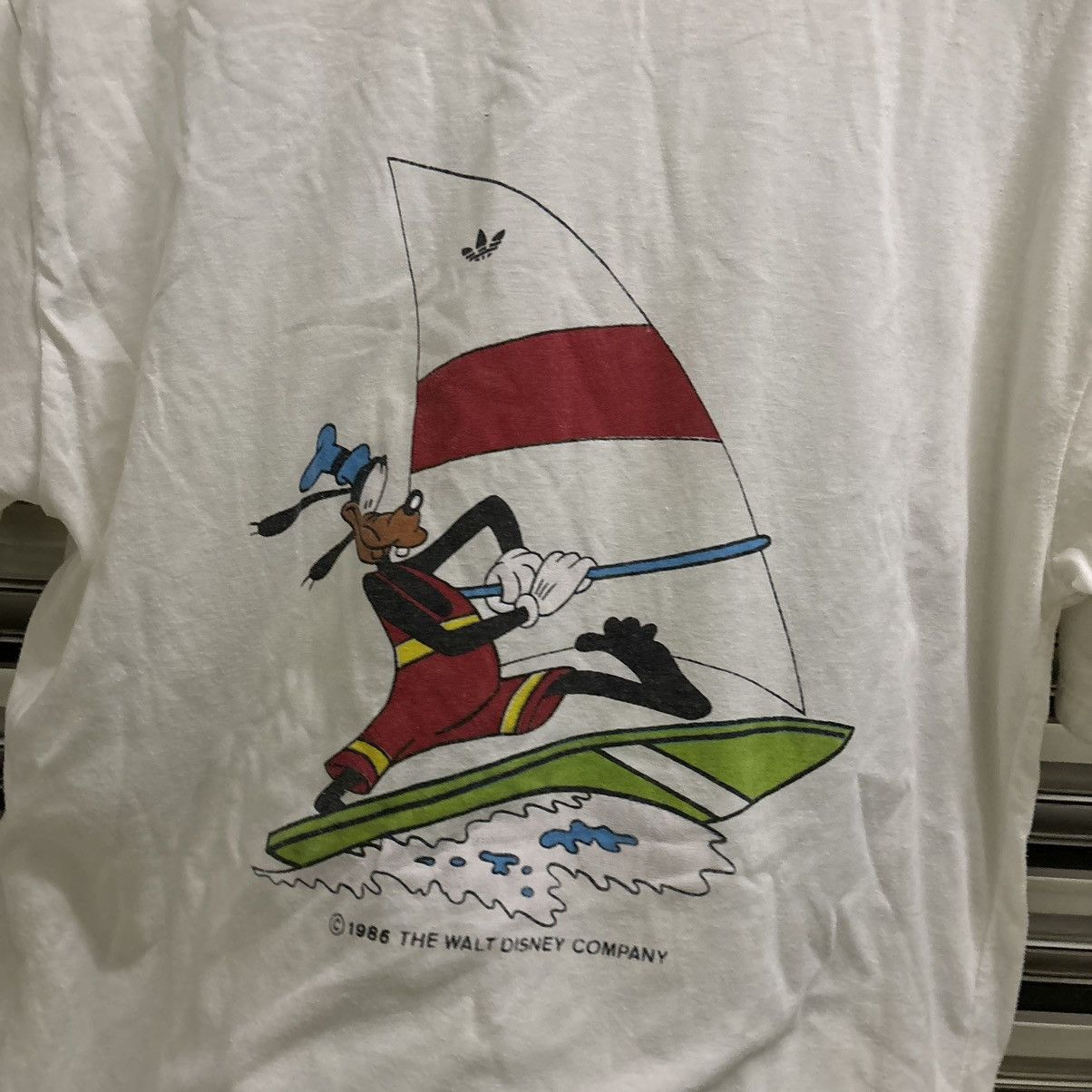 Adidas × Disney × Vintage Rare Vintage 80s 1986 Adidas x Disney One Pocket T-Shirt Size US L / EU 52-54 / 3 - 5 Thumbnail