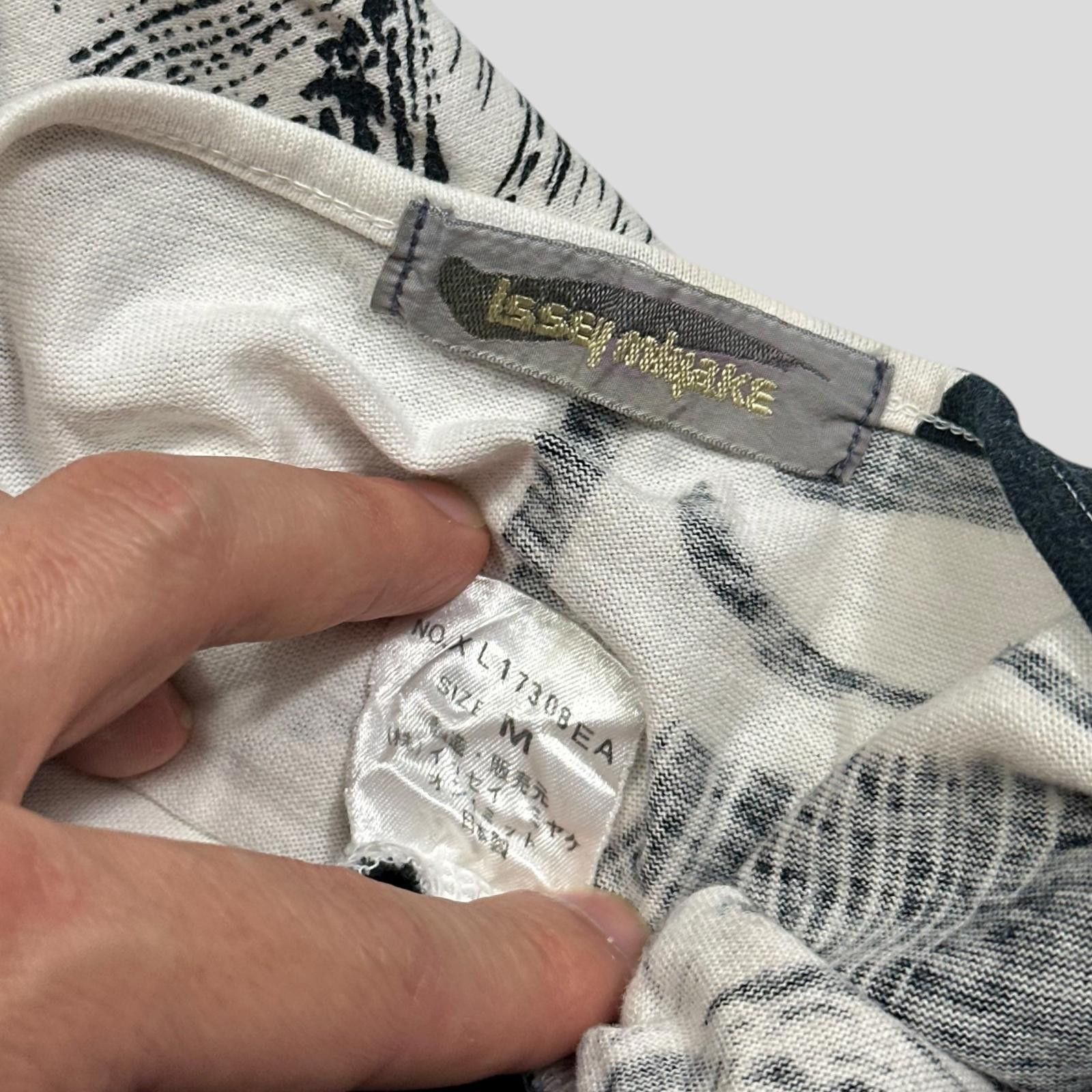 Issey Miyake Issey Miyake 80’s Brush Graphic Oversized T-shirt Top - M/L Size US M / EU 48-50 / 2 - 4 Thumbnail