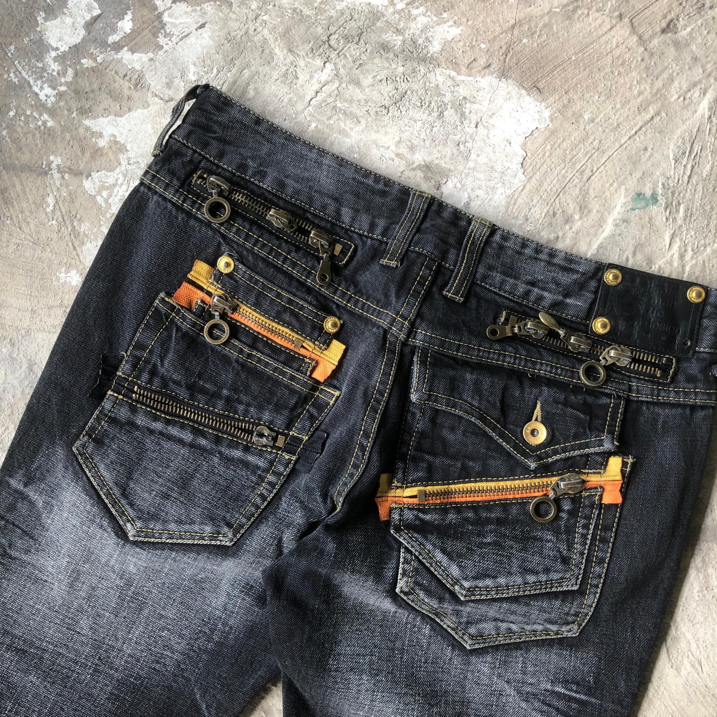 If Six Was Nine × Le Grande Bleu (L.G.B.) × semanticdesign Semantic Design Multi Zipper Machine Flared Size US 32 / EU 48 - 5 Thumbnail