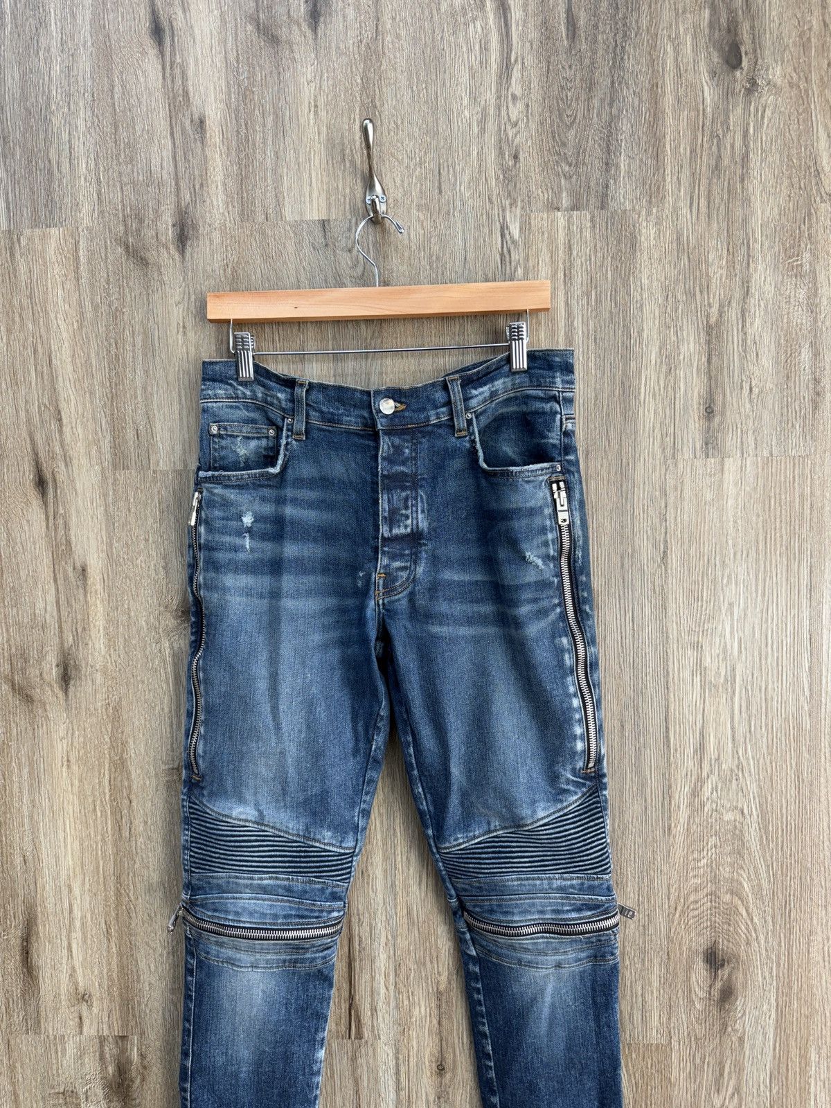 Amiri Amiri MX2 Blue Denim Jeans Size US 34 / EU 50 - 2 Thumbnail