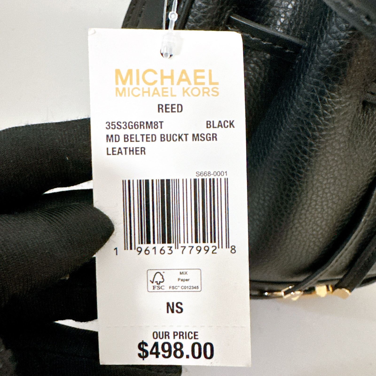 Michael Kors Michael Kors 35S3G6RM8T Reed Medium Pebbled Leather Bucket Size ONE SIZE - 7 Thumbnail