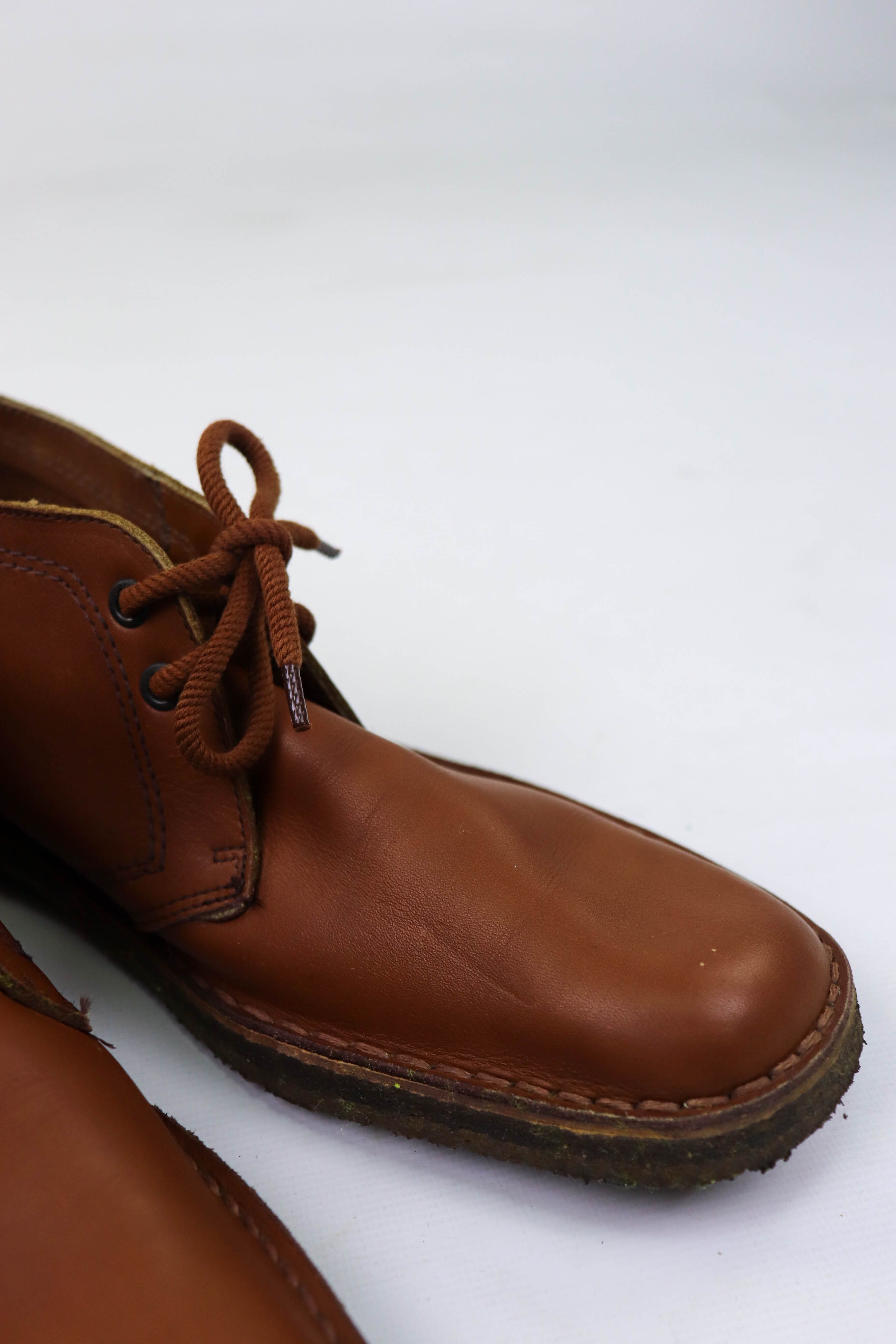 Clarks Clarks Made in England Tan Leather Low Desert Boots Size US 9.5 / EU 42-43 - 9 Thumbnail
