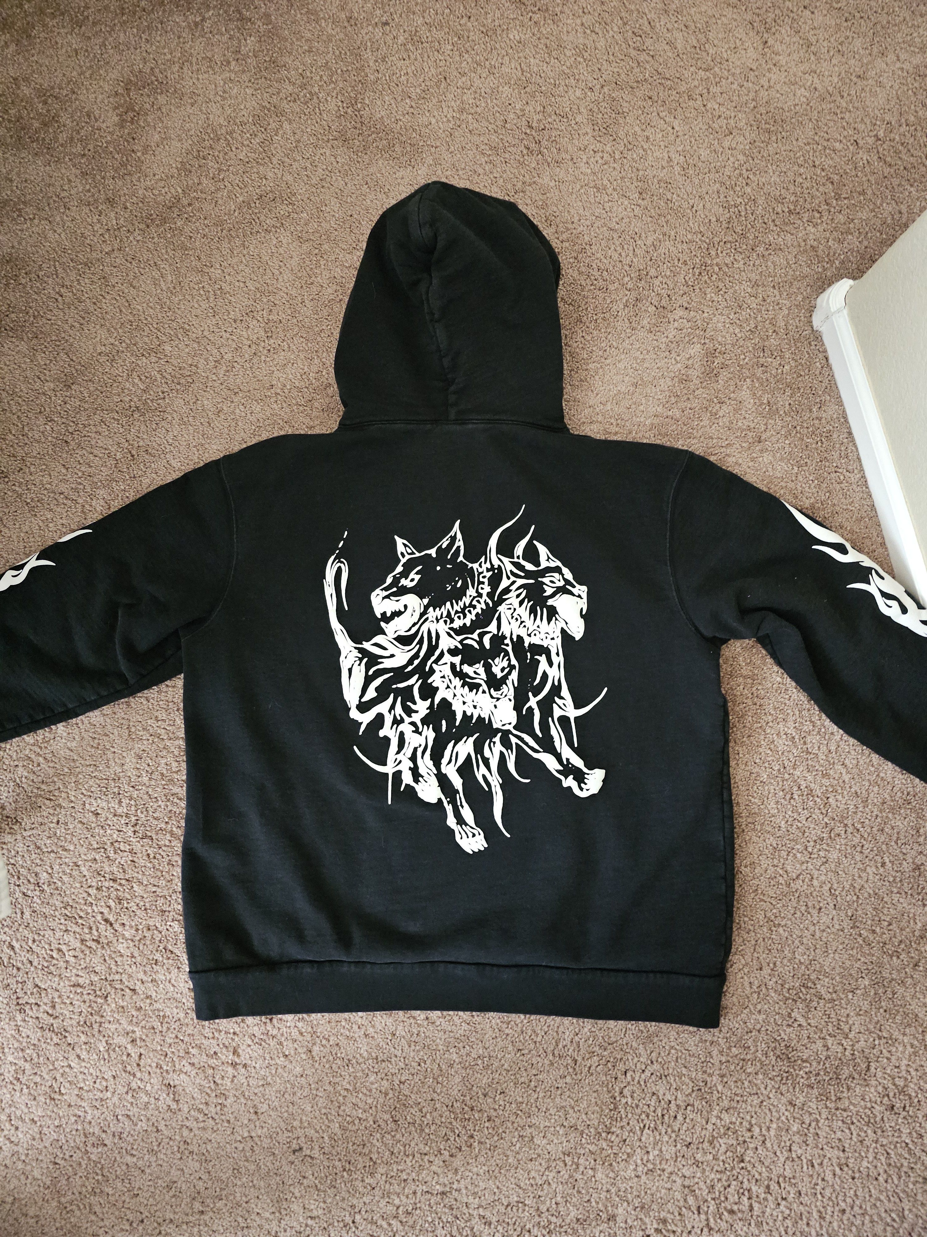 Revenge REVENGE CITY MORGUE YELLOW LIGHTNING HOODIE Size US XXL / EU 58 / 5 - 2 Thumbnail