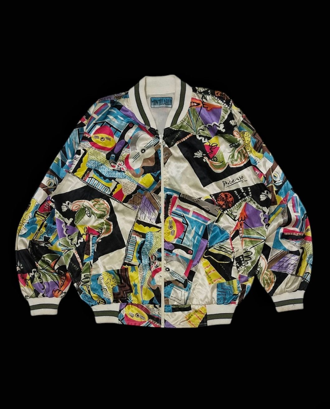 ⚡SOLD⚡ PICASSO 1988 Vintage Art Silk Jacket Light Jackets