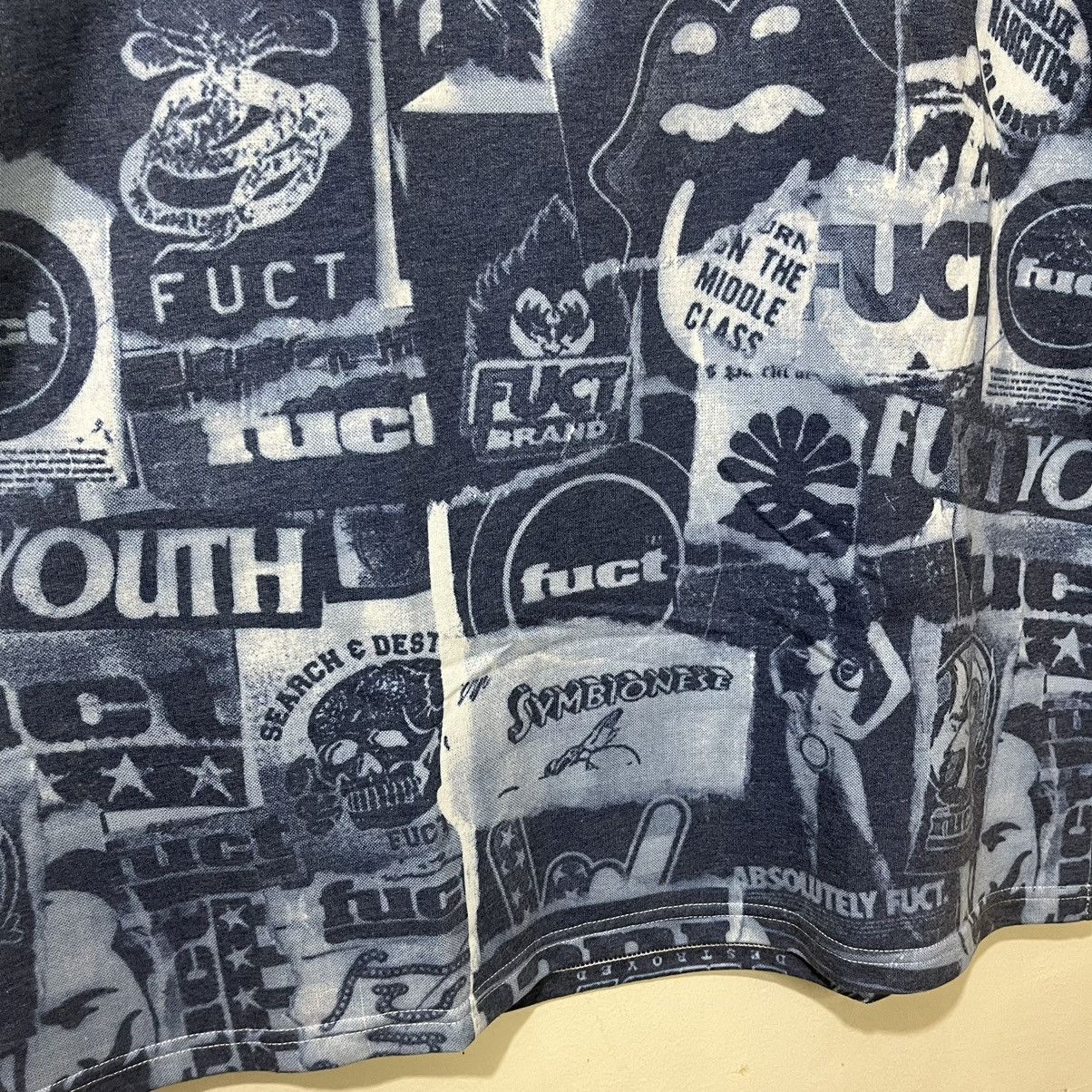 FUCT Rare Fuct SSDD SS 2016 Xerox Pattern AOP Shirt Size US L / EU 52-54 / 3 - 6 Thumbnail