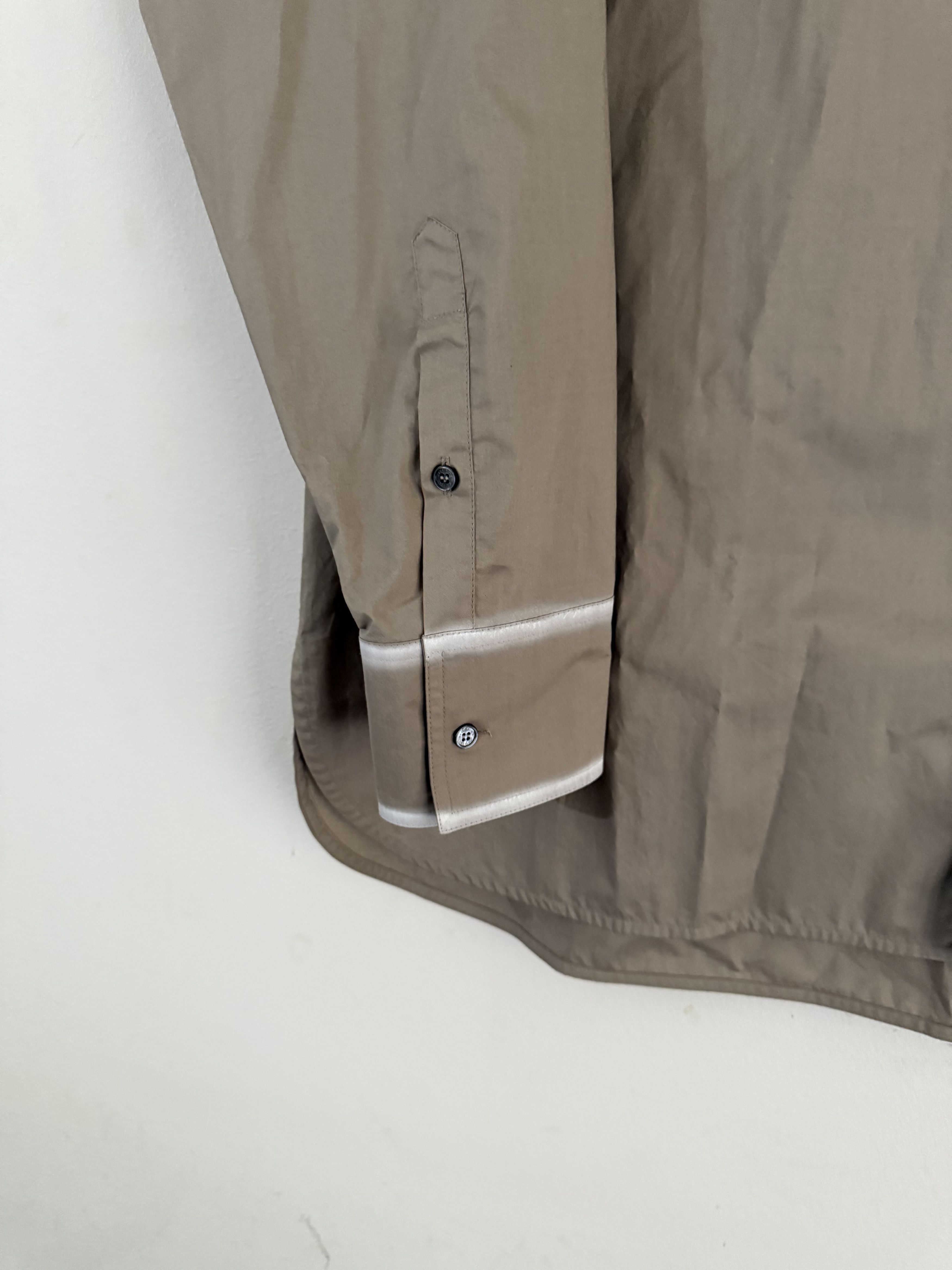 Maison Margiela BNWT Margiela contrasting-trim poplin shirt Size US M / EU 48-50 / 2 - 3 Thumbnail