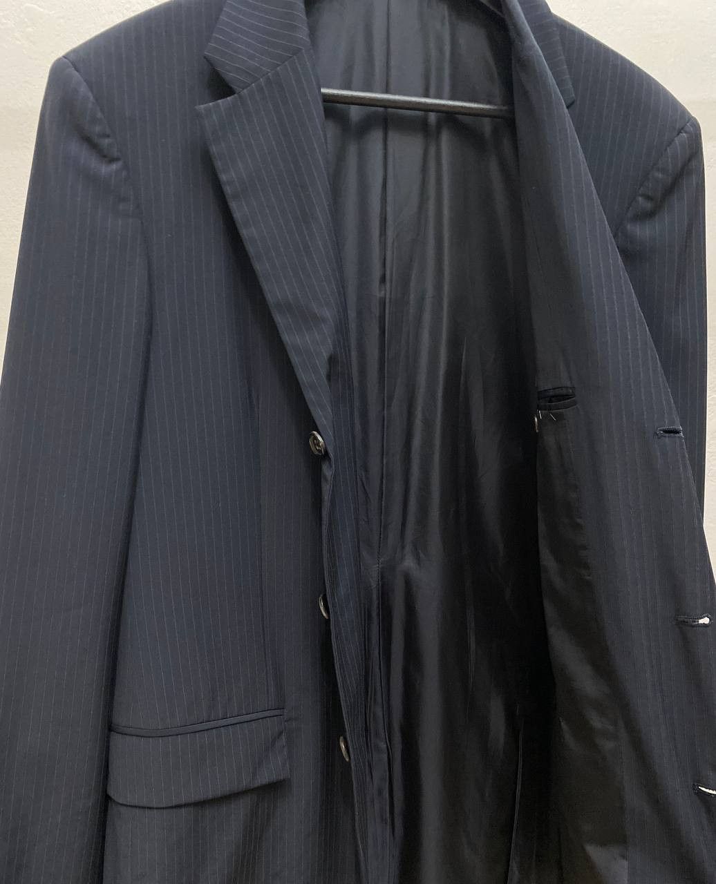 Jil Sander Raf Simons x Jil Sander Classic Wool Striped Suit Blazer Size 50R - 9 Thumbnail