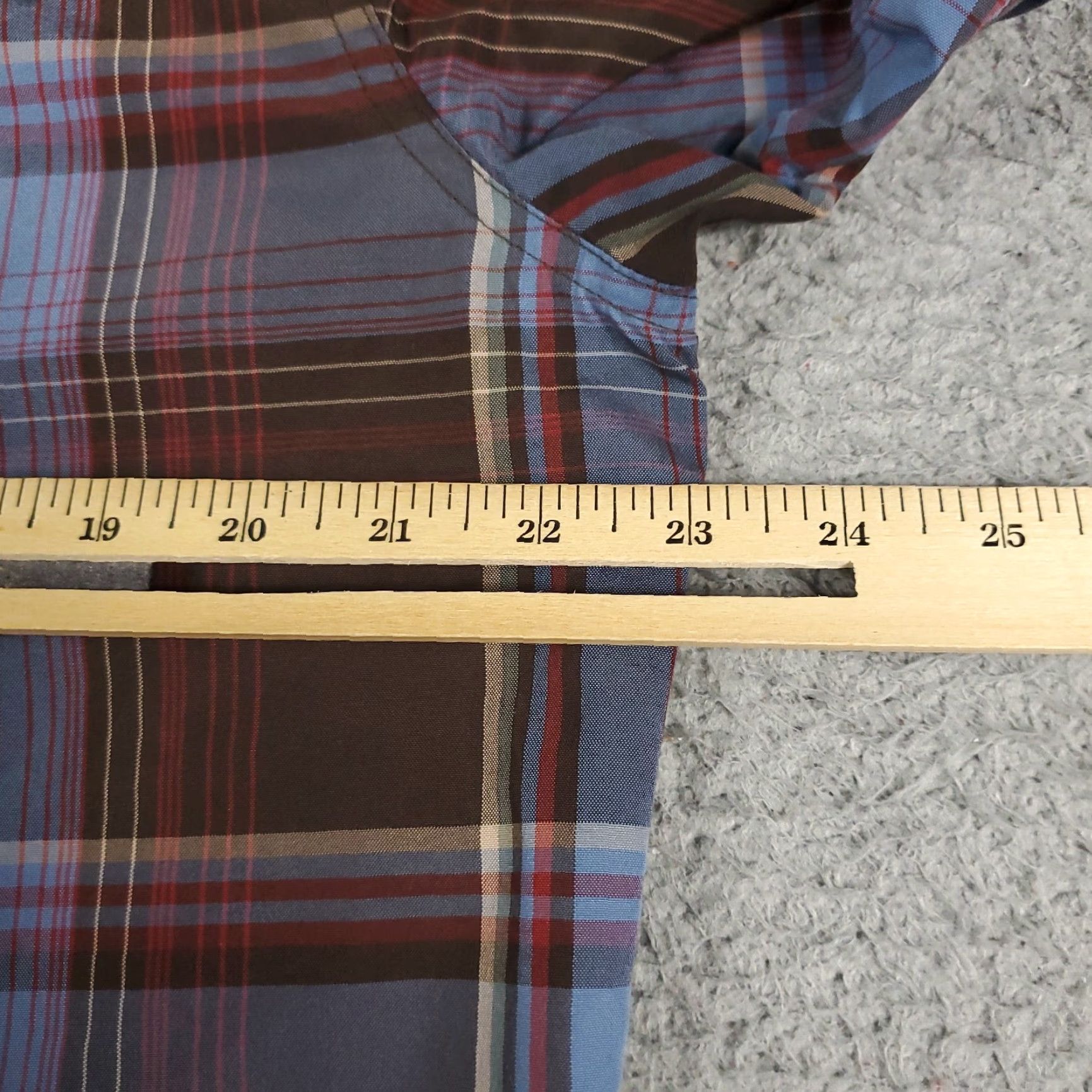 Prana PRAna Button-Up Shirt Mens Large Plaid Cotton Long Sleeve Blue Brown Casual Business Formal Vintage? No – Regular Fit Size US L / EU 52-54 / 3 - 5 Thumbnail
