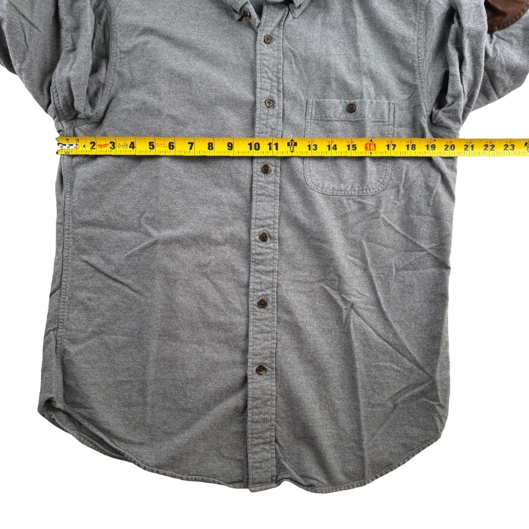 J.Crew J.CREW Men’s Shirt Button-Up Gray 100% Cotton Flannel Medium Size US M / EU 48-50 / 2 - 7 Thumbnail