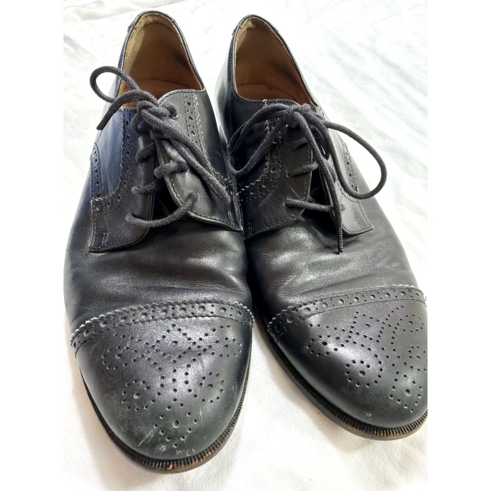 Polo Ralph Lauren Polo Ralph Lauren Cap-Toe Brogue Shoes Oxford Leather Brown Men's Dress Shoes Cap-Toe Brogue Italy Made in Italy Leather Upper Lined Logo D Ocean? Size US M / EU 48-50 / 2 - 5 Thumbnail