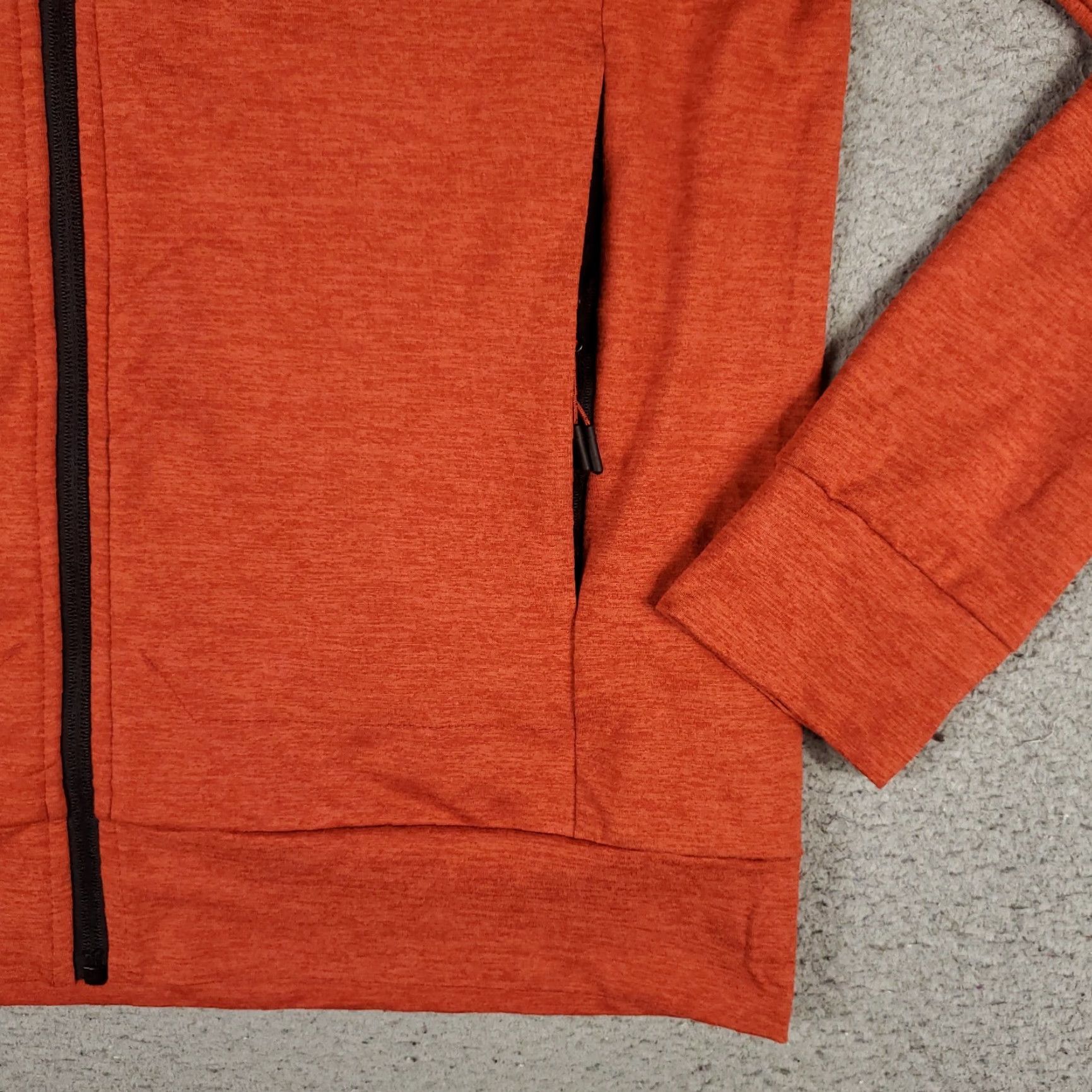 Adidas ASICS Hoodie Mens Size Small Orange Lightweight Full Zip Up Sweatshirt Size US S / EU 44-46 / 1 - 4 Thumbnail