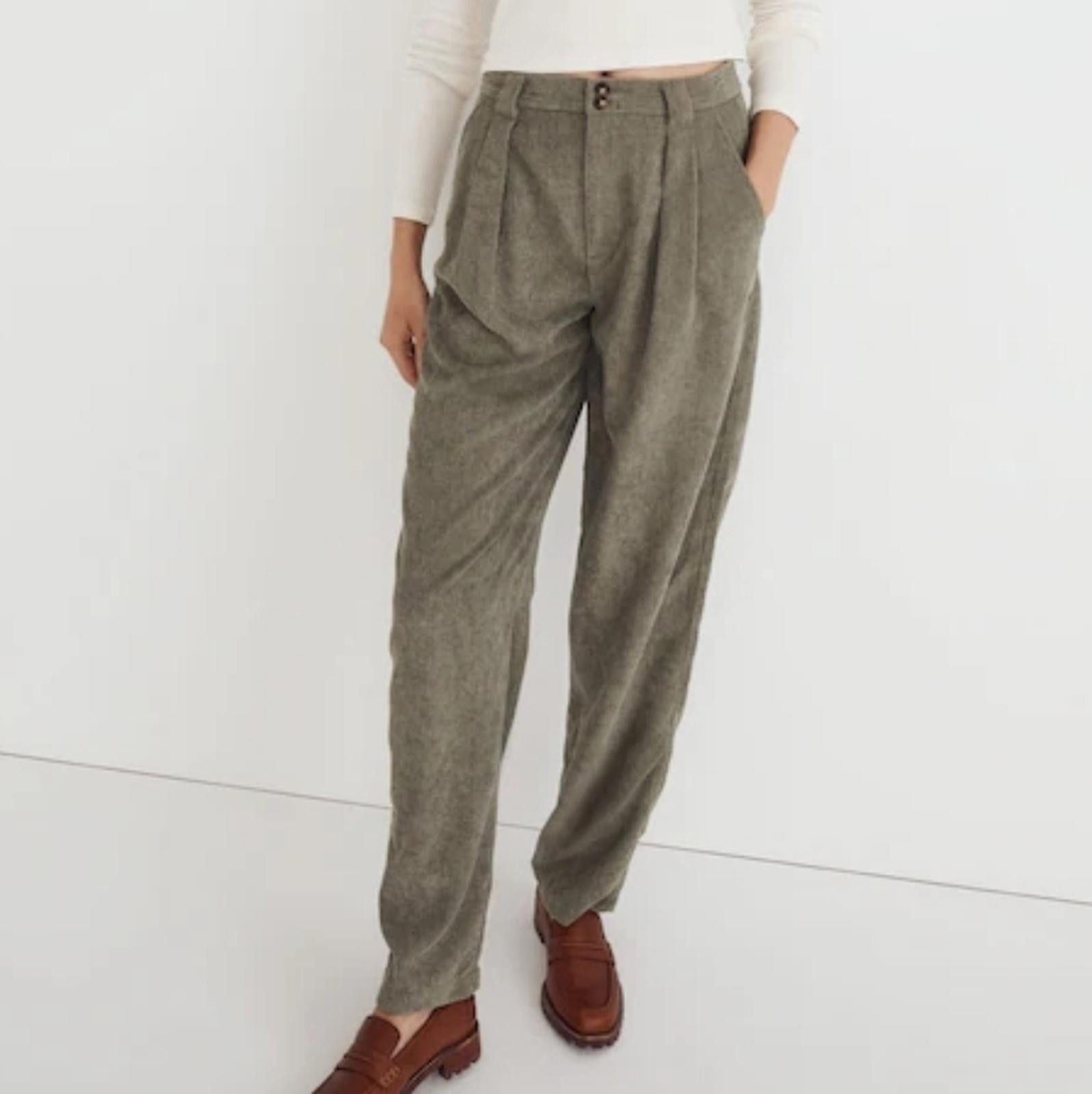 Madewell Madewell Corduroy High-Rise Tapered Pants Size 26" / US 2 / IT 38 - 1 Thumbnail
