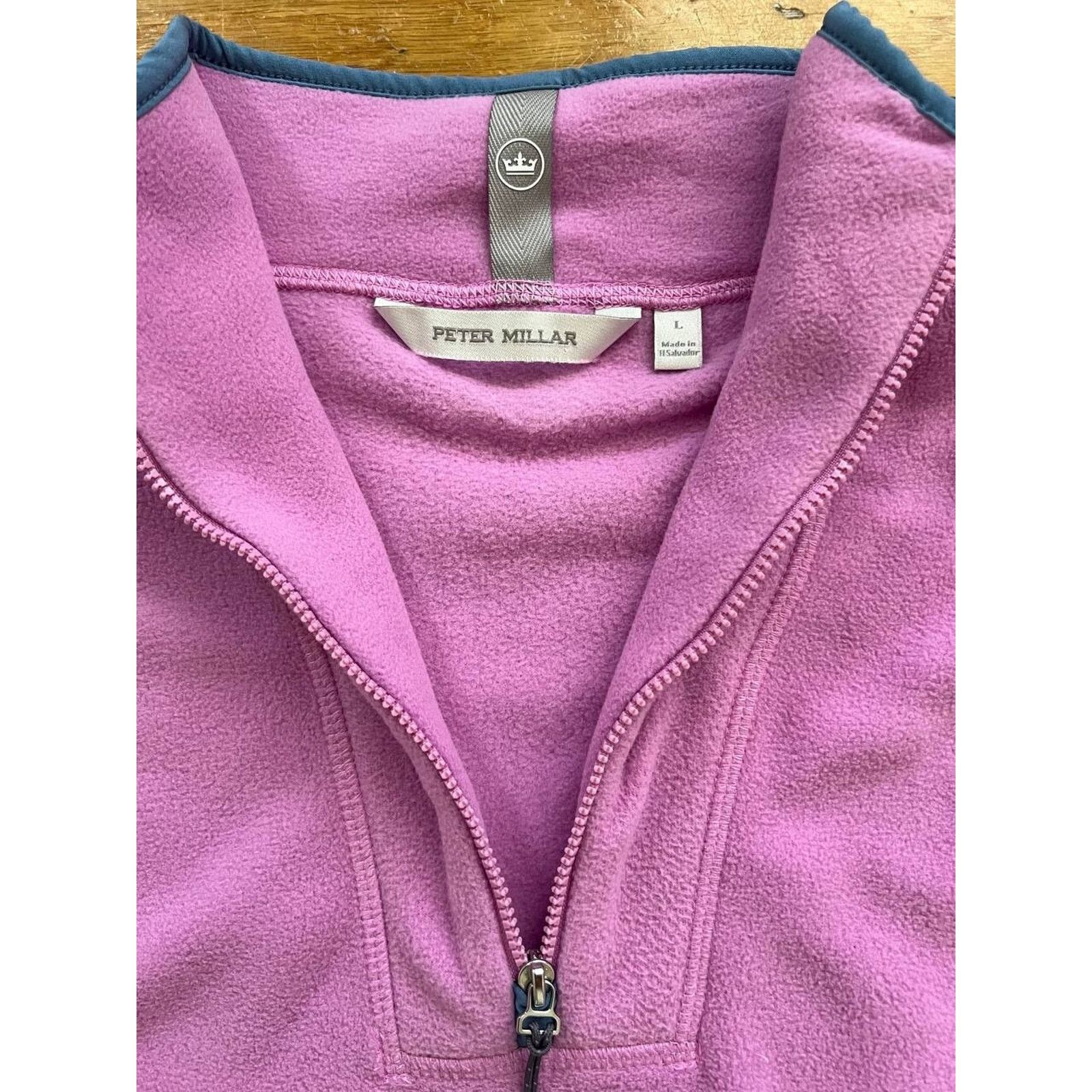 Peter Millar Peter Millar Garland Micror Zip Pullover Pink Large A000903 Size L / US 10 / IT 46 - 4 Thumbnail