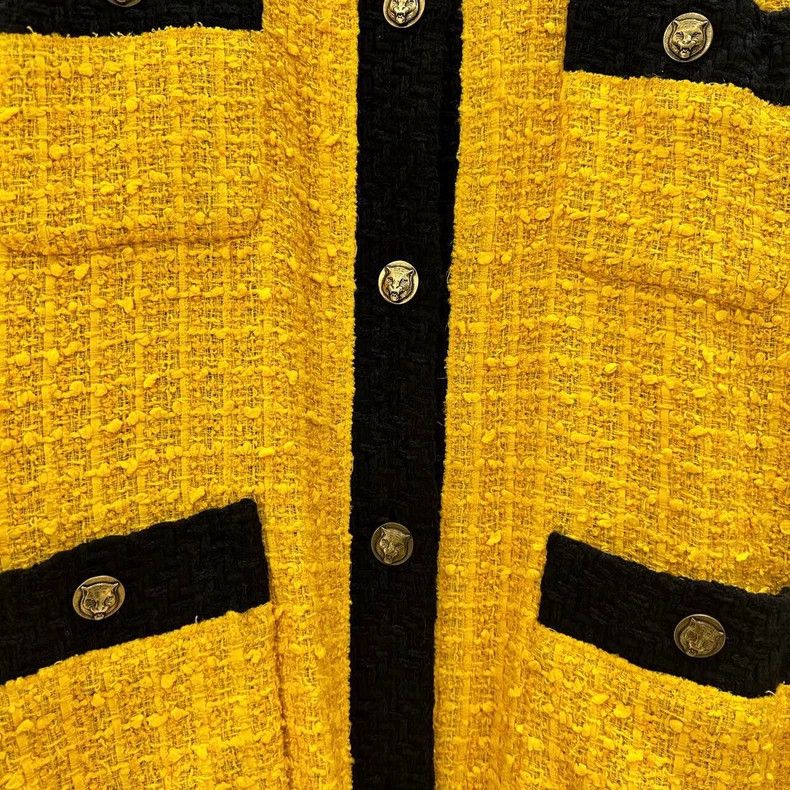 Gucci Gucci Yellow cotton round-neck single-breasted long-sleeve Size XS / US 0-2 / IT 36-38 - 5 Thumbnail