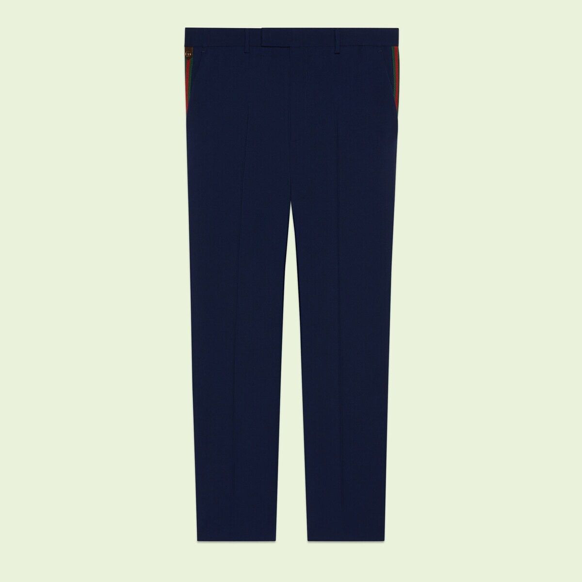 Gucci oc11z1025 Wool Mohair Pant in Blue Size US 32 / EU 48 - 1 Thumbnail