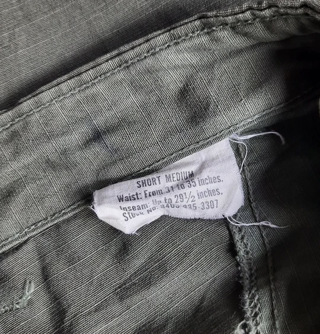 Orslow Vintage US Army Combat Tropical OG 107 Ripstop Trousers Size US 32 / EU 48 - 7 Thumbnail