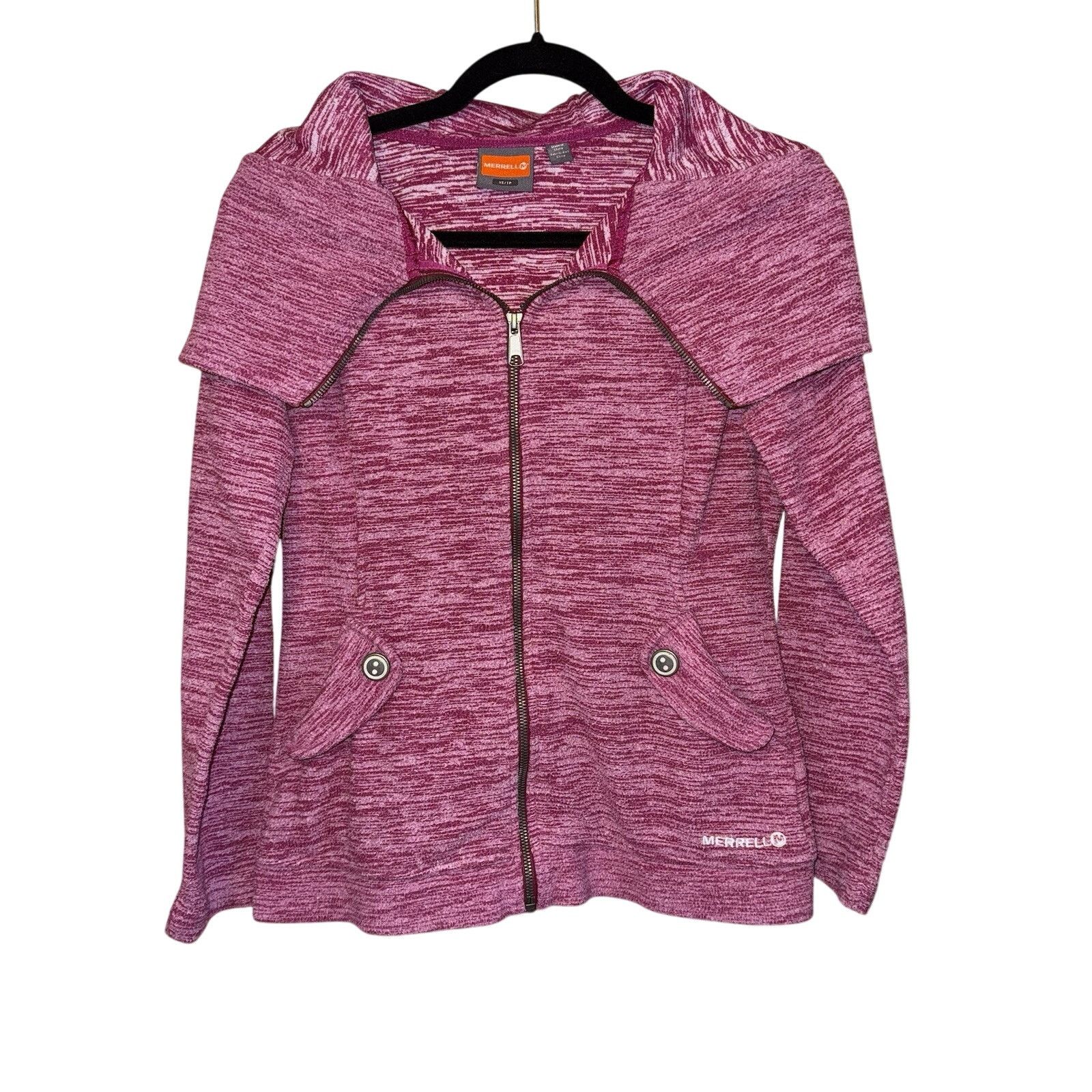 Merrell Merrell Fleece Jacket Hoodie Zip Up Size XS RN# 119414 Size S / US 4 / IT 40 - 1 Thumbnail