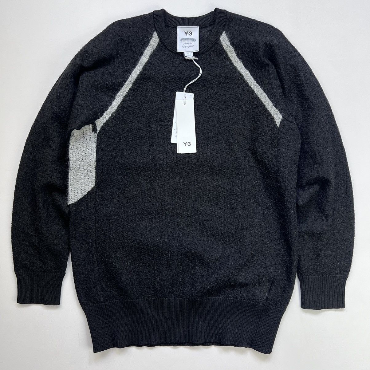 Japanese Brand Y-3 mohair/polyamid sheer knit crew sweater Size XS / US 0-2 / IT 36-38 - 3 Thumbnail