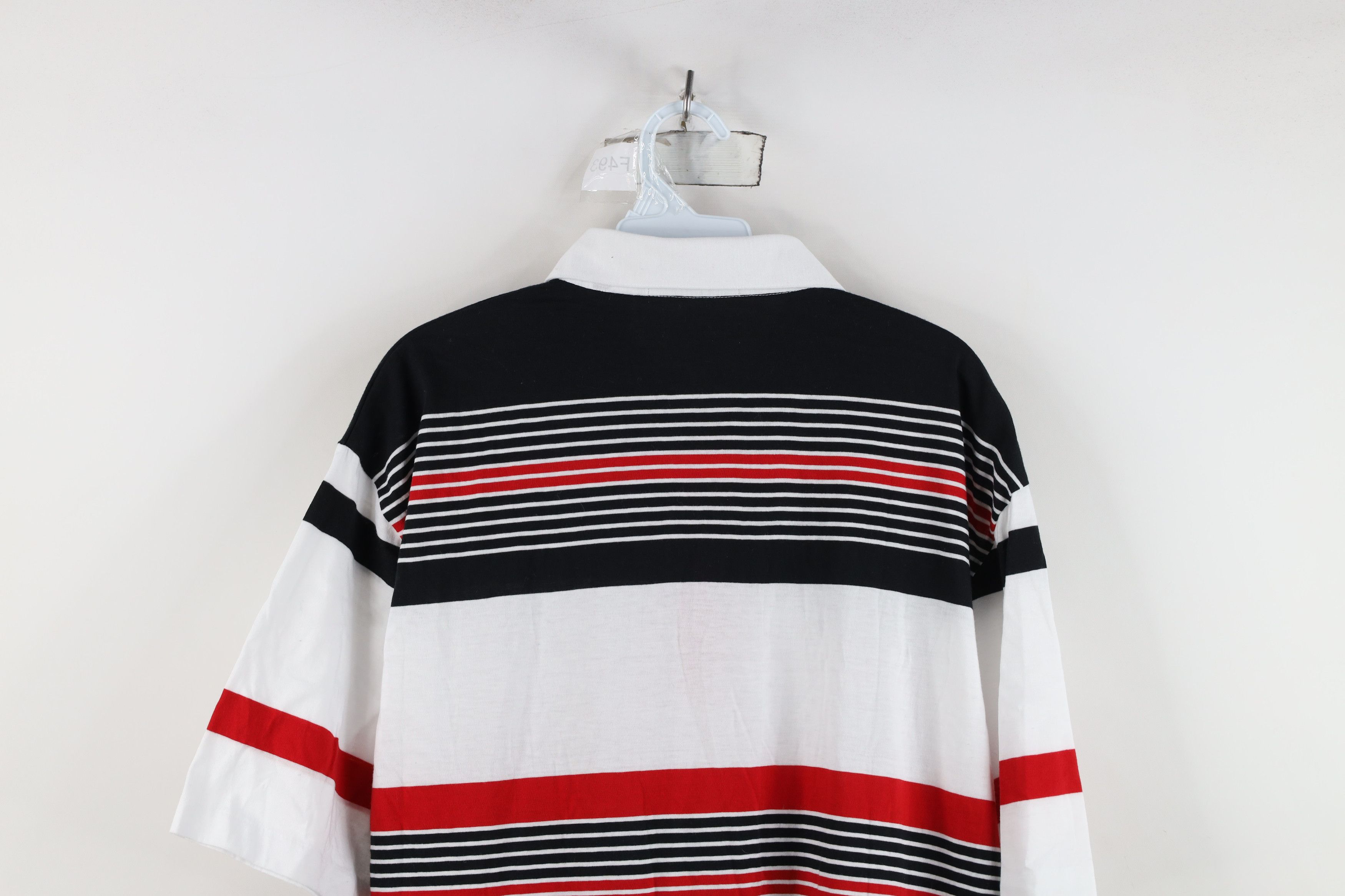 Vintage Vintage 90s Streetwear Block Knit Collared Golf Polo Shirt Size US XL / EU 56 / 4 - 13 Thumbnail