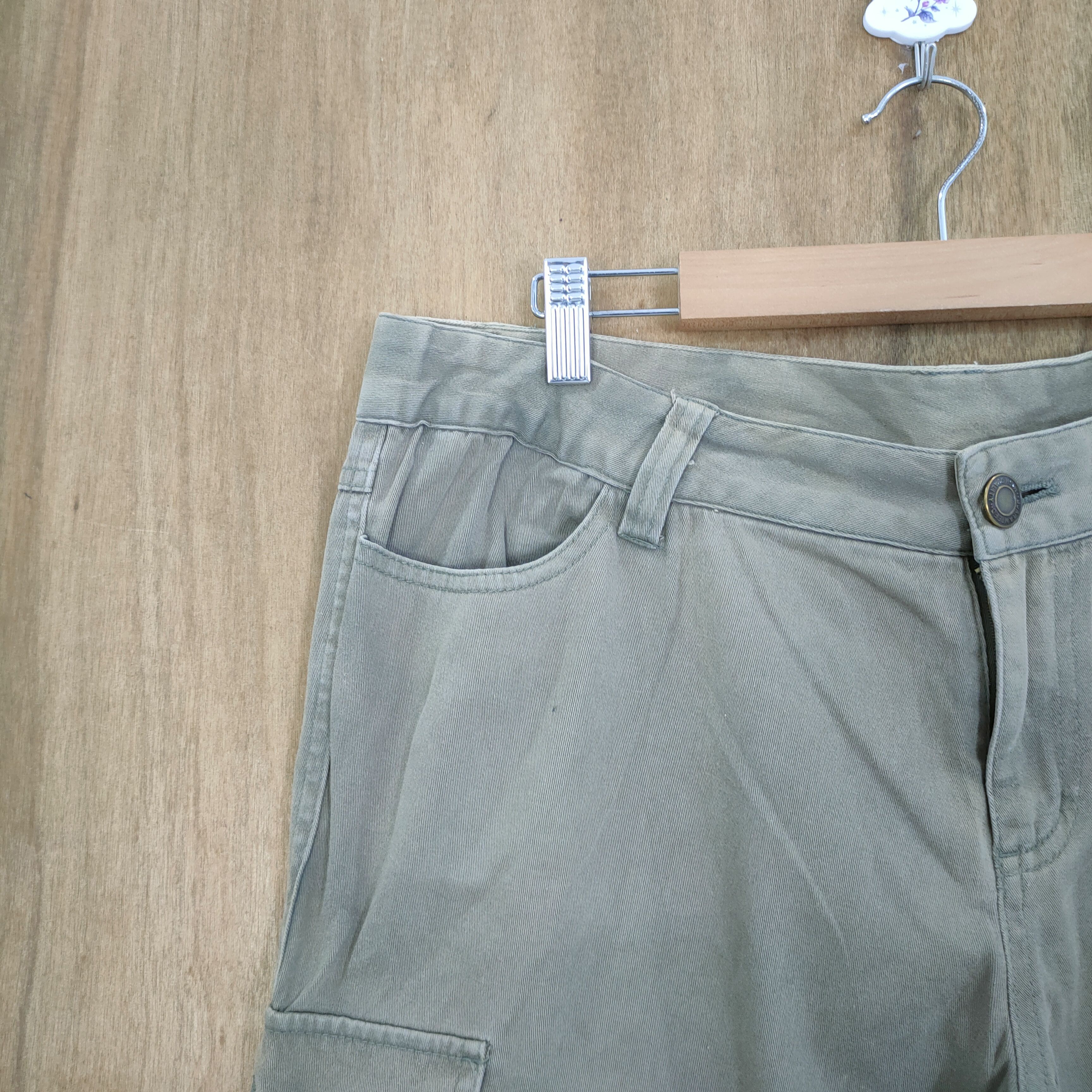Japanese Brand VINTAGE JAPANESE PLG FADED CARGO PANTS Size US 34 / EU 50 - 4 Thumbnail