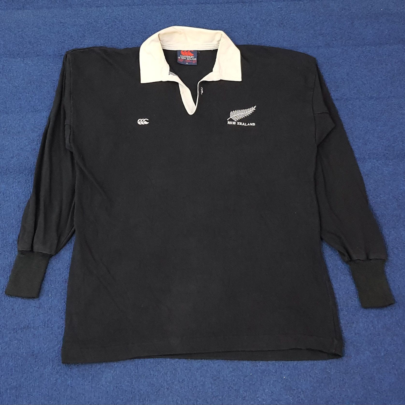 Canterbury of New Zealand Vintage Canterbury New Zealand All Black Rugby Shirt C259N80 Size US XL / EU 56 / 4 - 1 Thumbnail