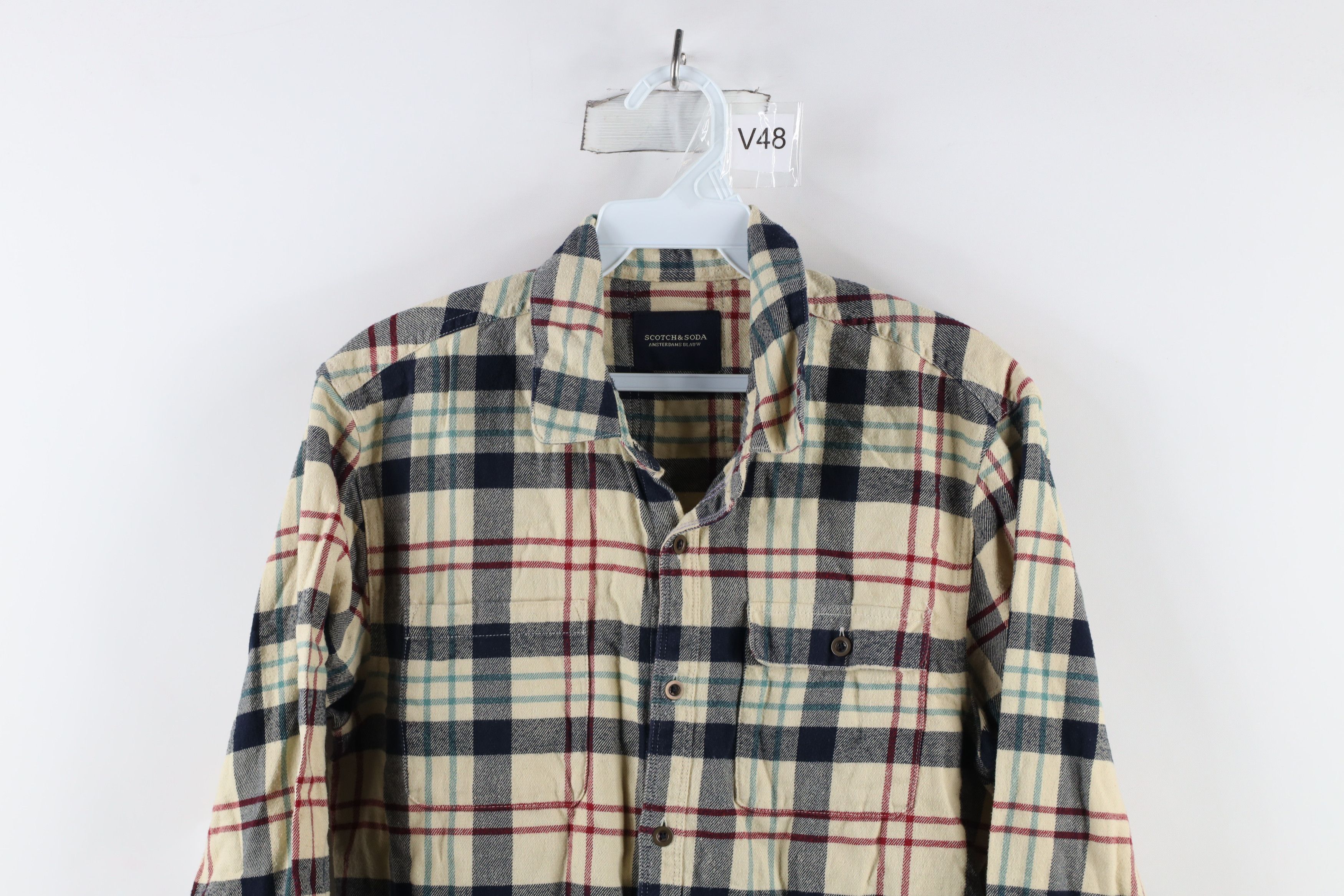 Scotch & Soda × Vintage Scotch & Soda Vintage Blauw Amsterdam Flannel Button Shirt Size US S / EU 44-46 / 1 - 2 Thumbnail