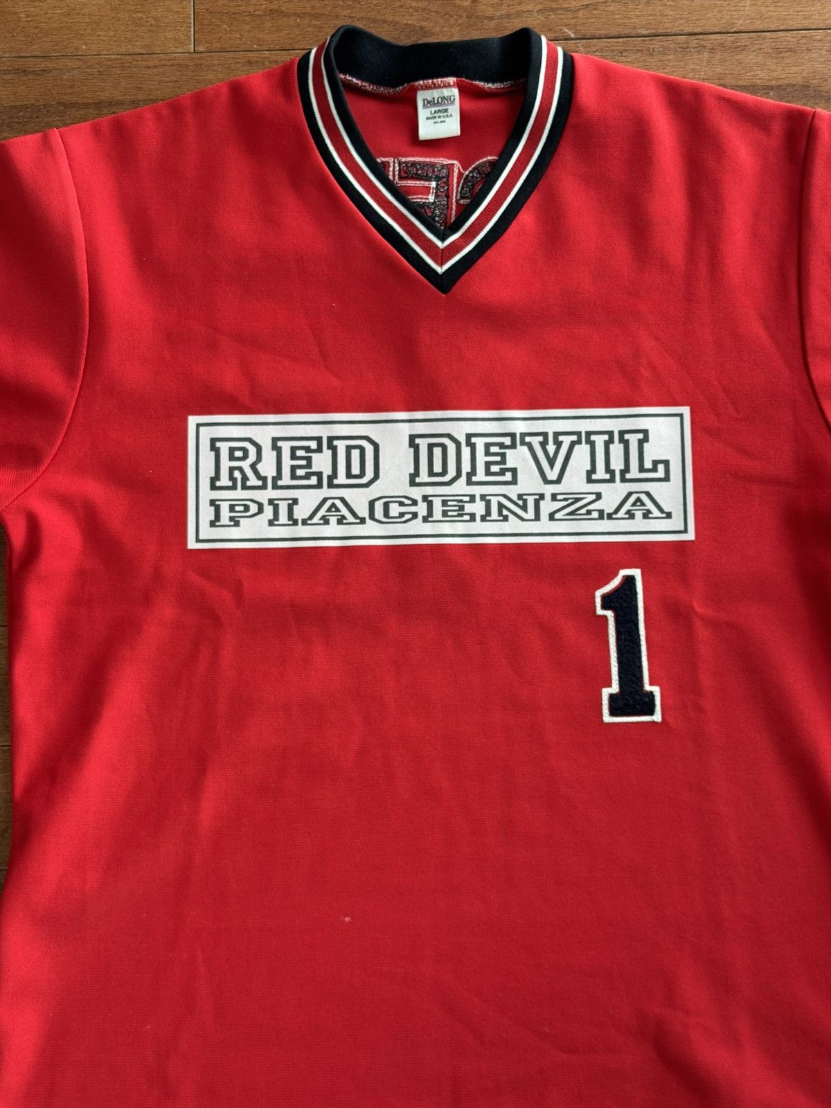 Vintage The Piacenza Red Devils Baseball Jersey Size US M / EU 48-50 / 2 - 2 Thumbnail