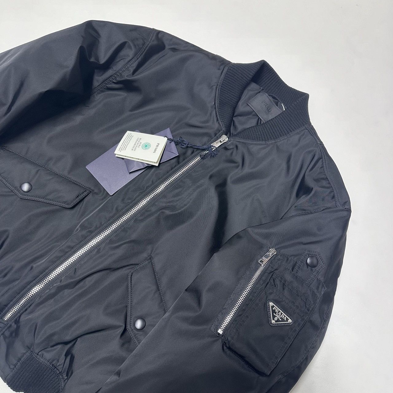Prada Prada mens size XS S re-nylon Bomber jacket MA-1 Puffer Size US XS / EU 42 / 0 - 4 Thumbnail