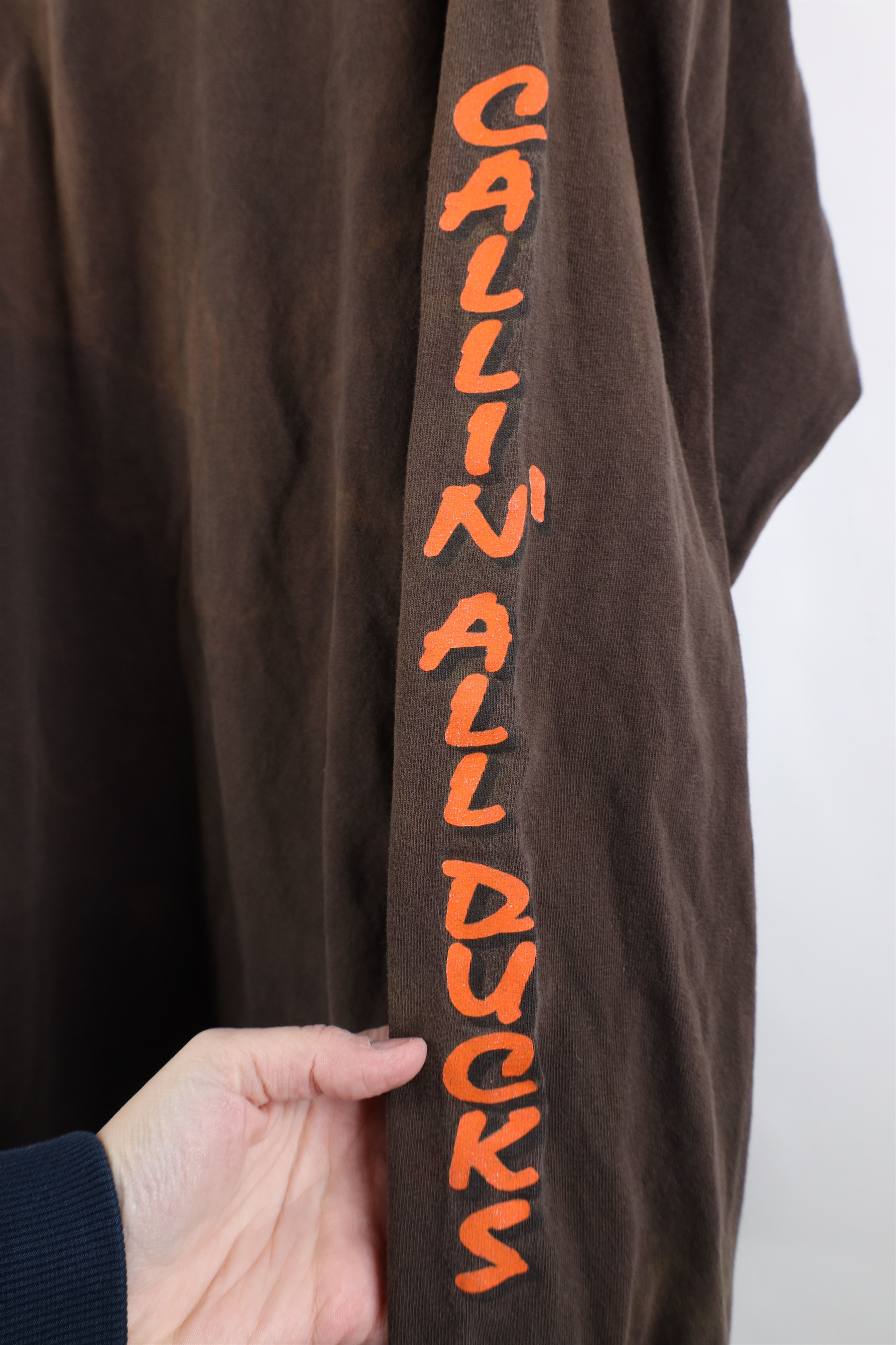 Vintage Vintage 90s Y2K Calls Hunting Geese Duck Long Sleeve T-Shirt Size US XL / EU 56 / 4 - 6 Thumbnail