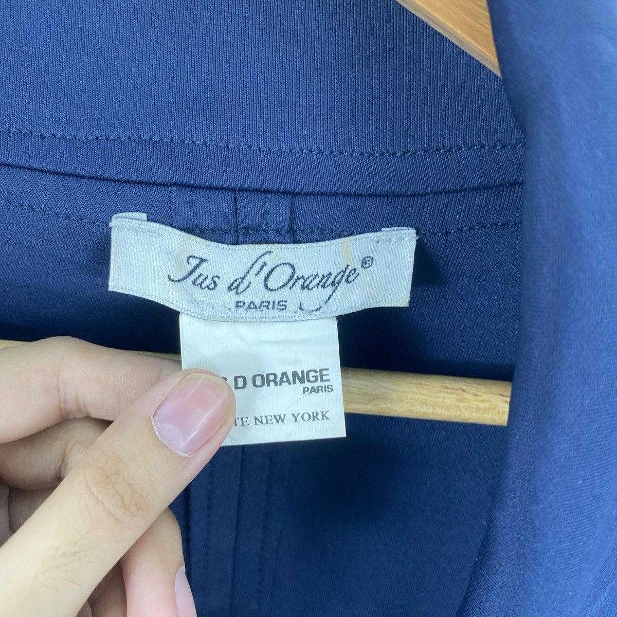 Other JUST D’ORANGE Paris Draped Open Front Long Jacket Coat Size L / US 10 / IT 46 - 6 Thumbnail