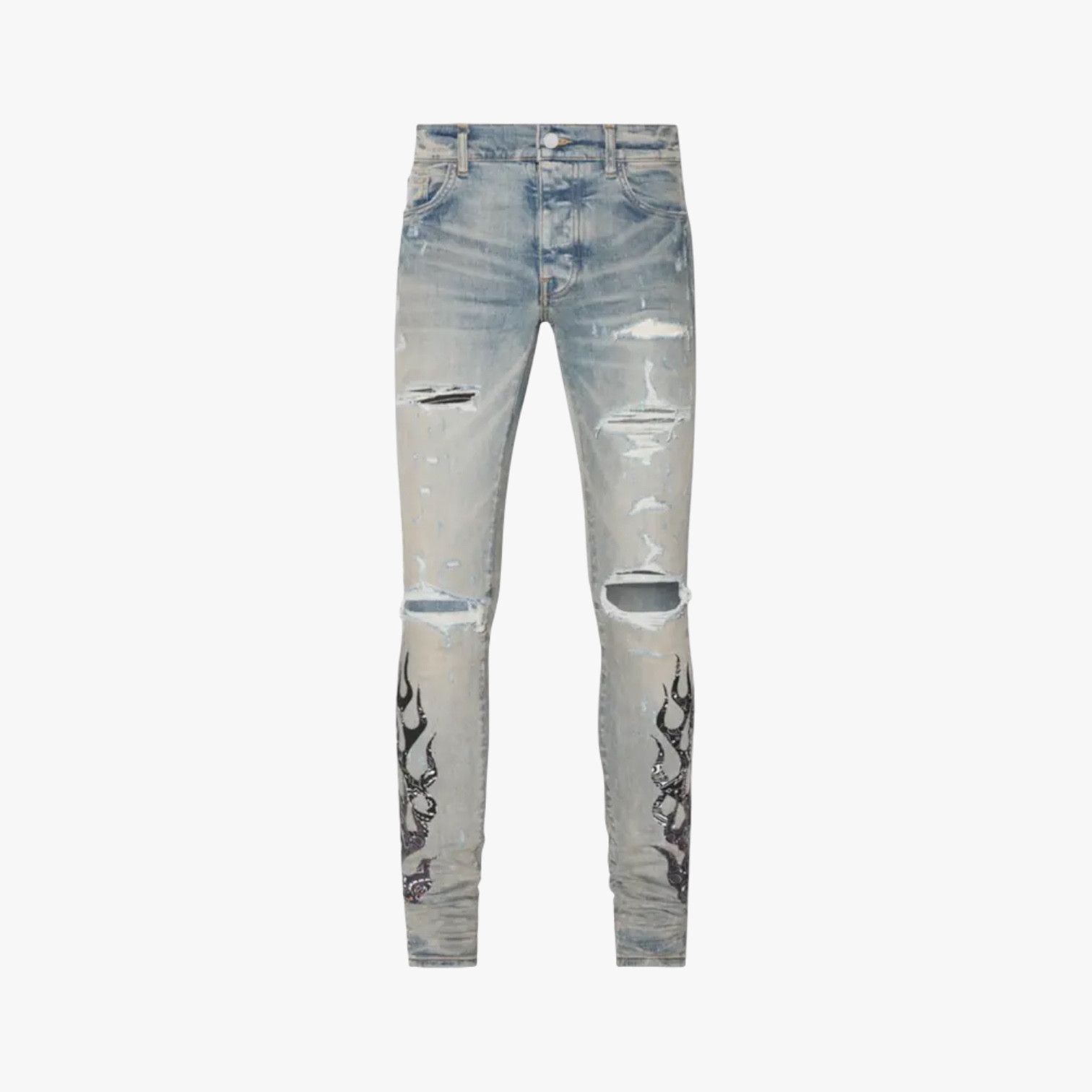 Amiri Amiri 'Bandana Flame Clay' Blue Jeans Size US 38 / EU 54 - 1 Preview