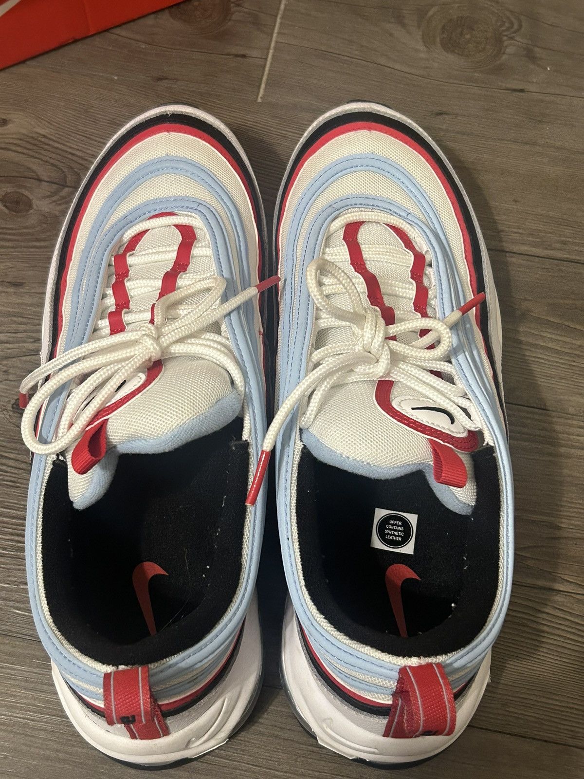 White Nike air Max 97s