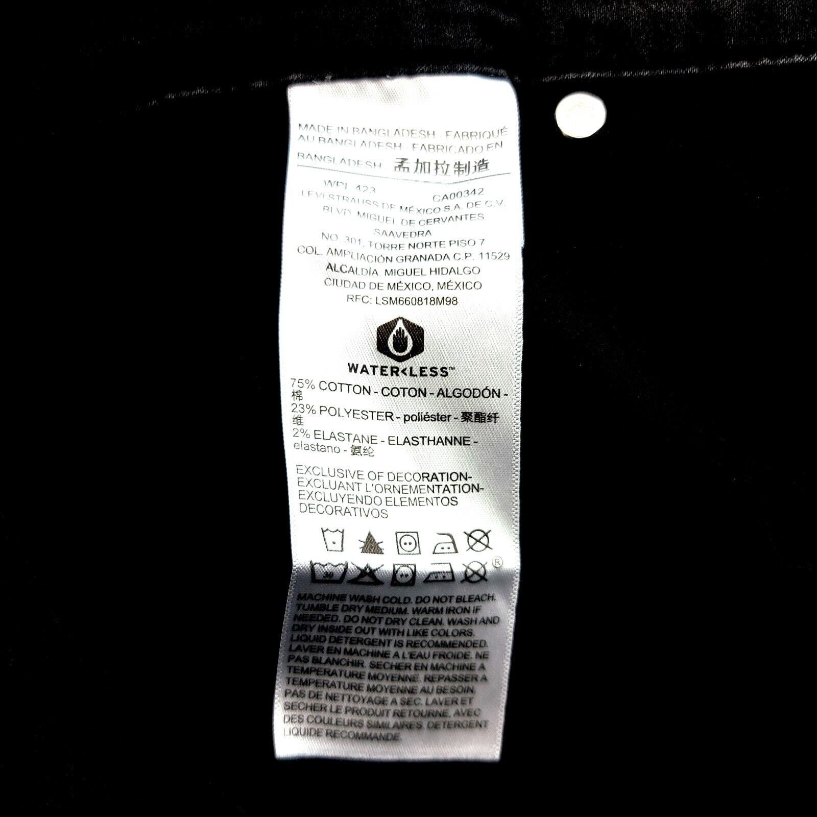 Levi's Levi's Signature Totally Shaping Straight Denim Black Jeans Size 36" / US 14 / IT 50 - 6 Thumbnail