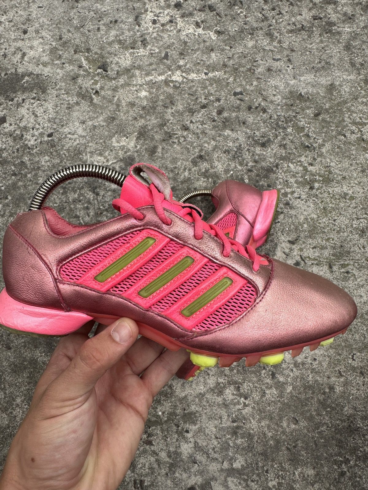 Yohji Yamamoto Y2K Vintage Adidas Y-3 Leather Pink Sneakers Yohji Yamamoto Size US 4.5 / IT 34.5 - 3 Thumbnail