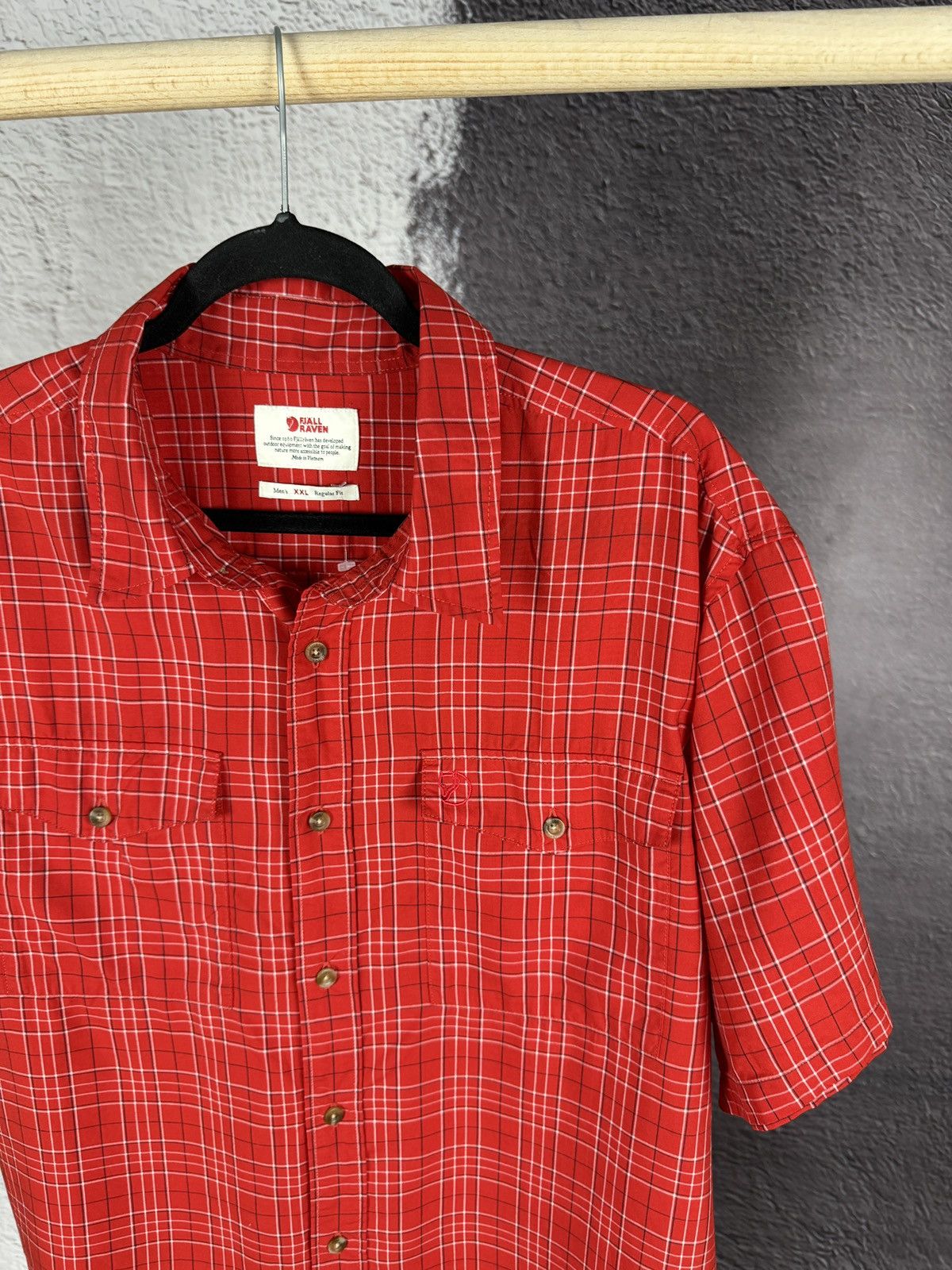 Fjallraven Fjallraven Abisko Cool Shirt SS Red checkered Size US XXL / EU 58 / 5 - 4 Thumbnail