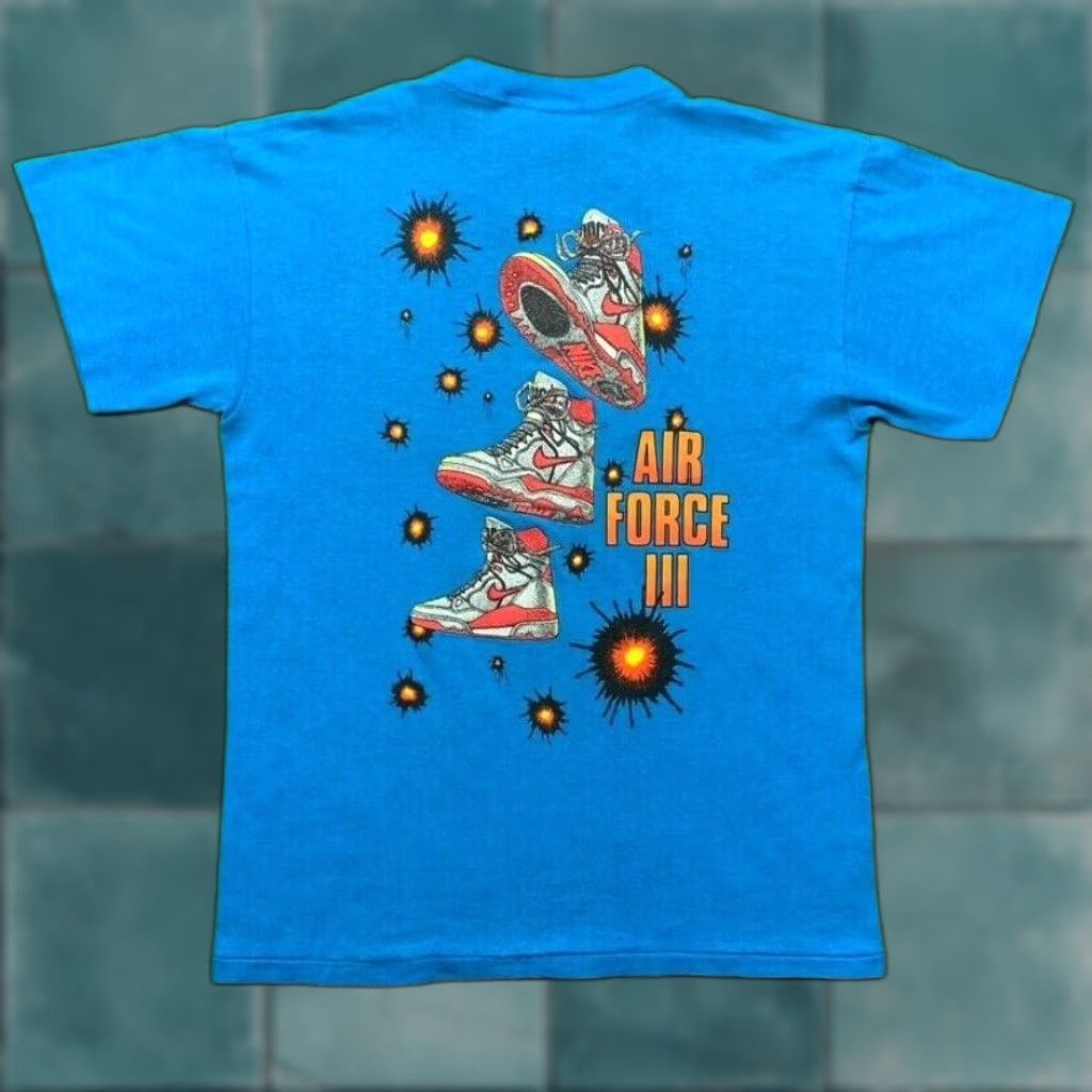 Nike Nike Air Force T-Shirt Nike Air Vintage Blue Crew Neck Short Sleeve Unisex 80s 90s USA Graphic Tee / 1980s Size L Men’s Men’s Size US L / EU 52-54 / 3 - 1 Thumbnail