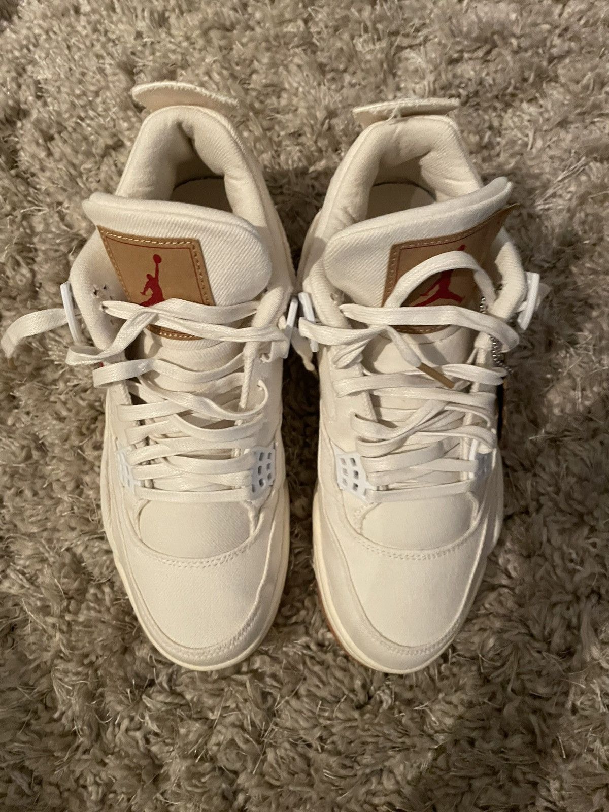 Jordan Brand × Levi's Jordan 4 White Levi Blank Tag sz 9 Size US 9 / EU 42 - 10 Thumbnail